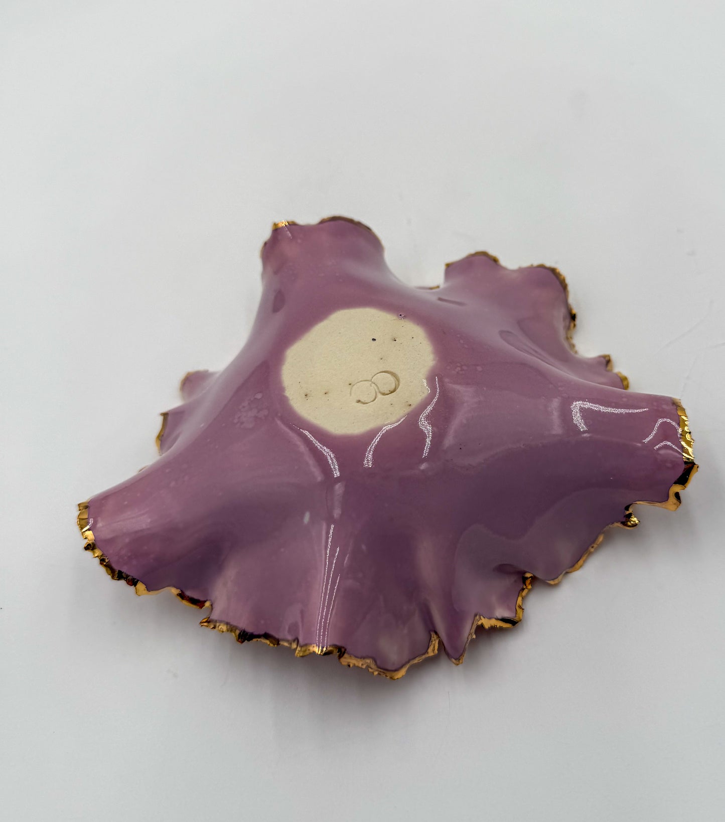 Gold Rim Mini Blossom Bowl