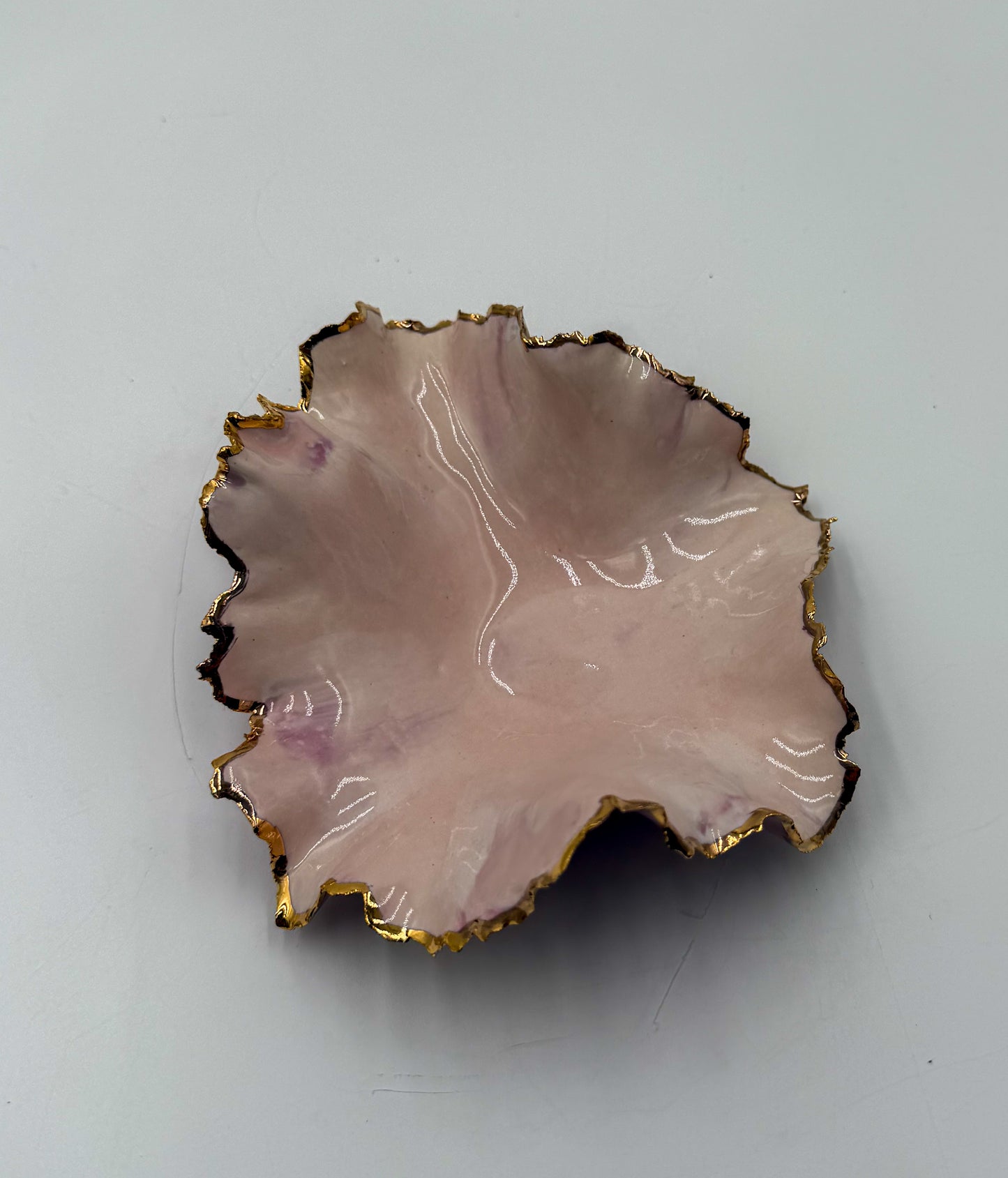 Gold Rim Mini Blossom Bowl