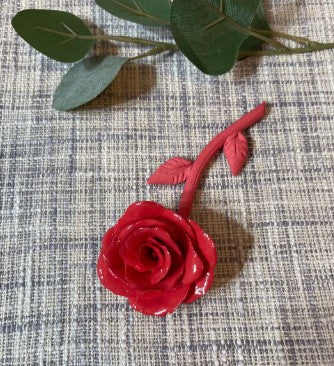 Timeless Love Forever Rose – Red Porcelain Rose