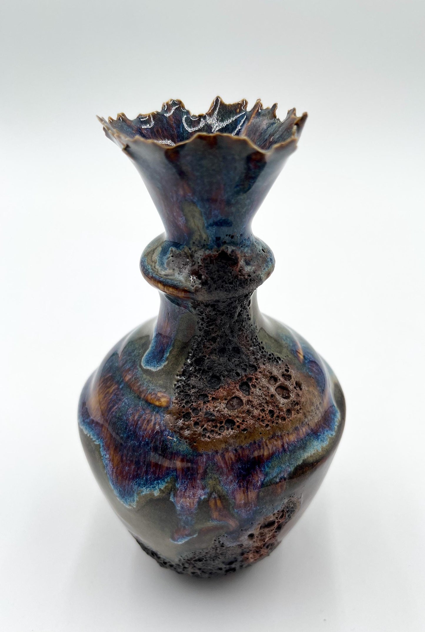 Handcrafted Porcelain Vessel: Ceramic Vase, Home Decor Sculpture