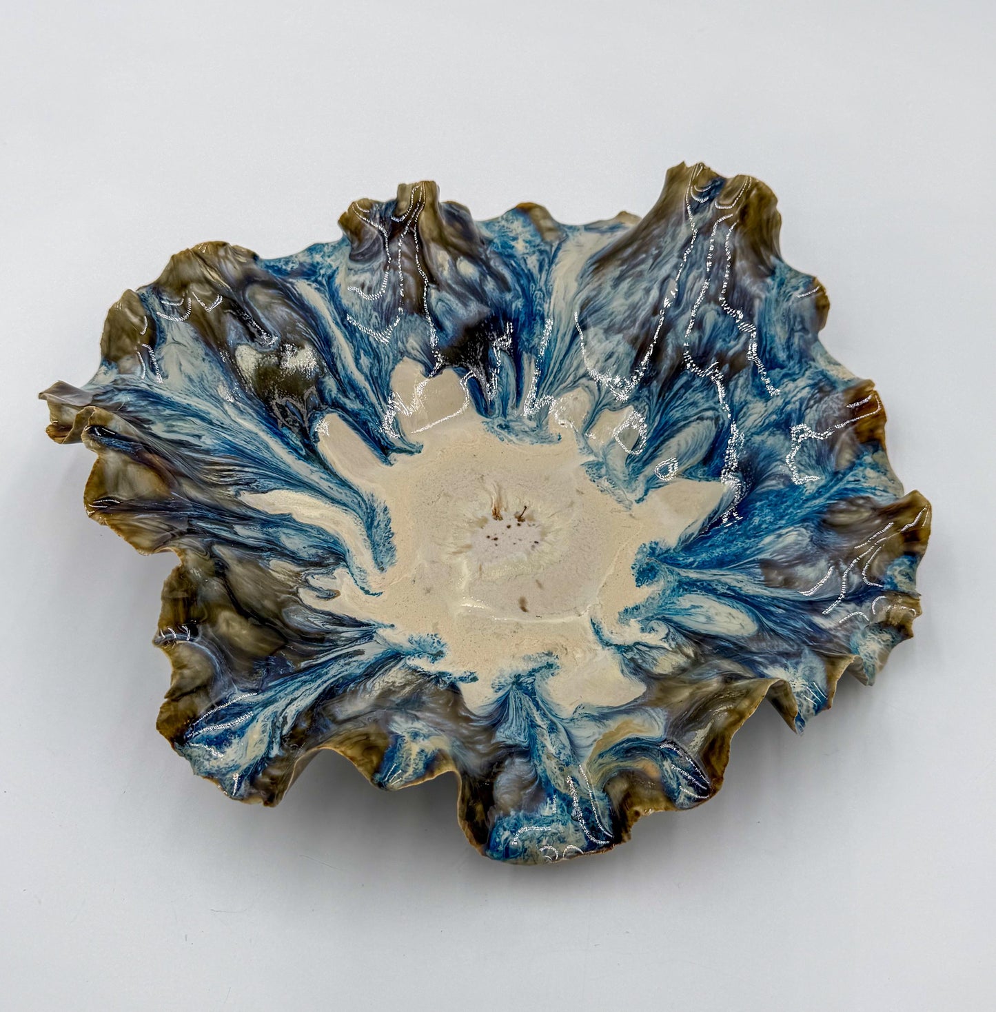 Tidal Rift Porcelain Bowl