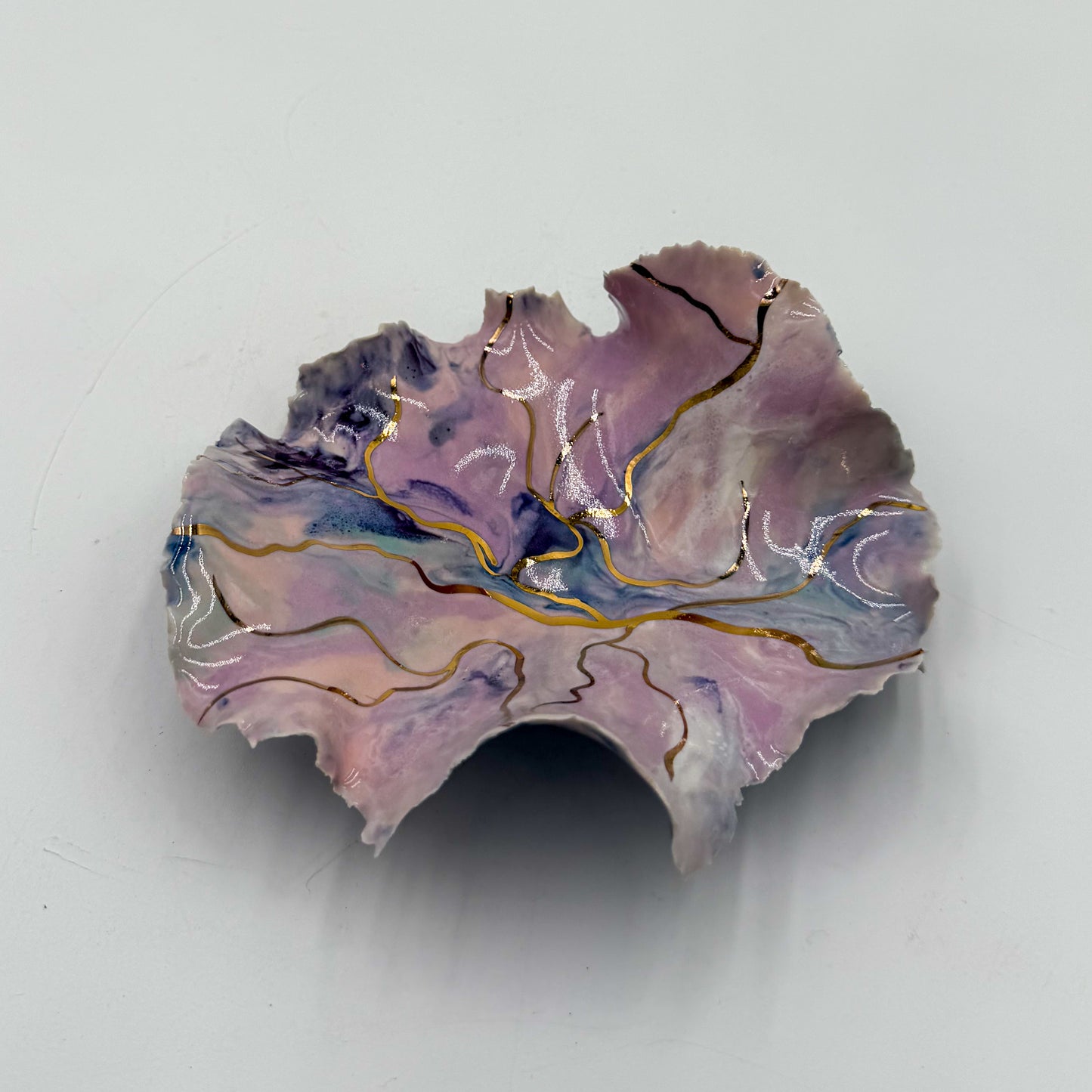 Gilded Current | Small Sculptural Porcelain Bowls