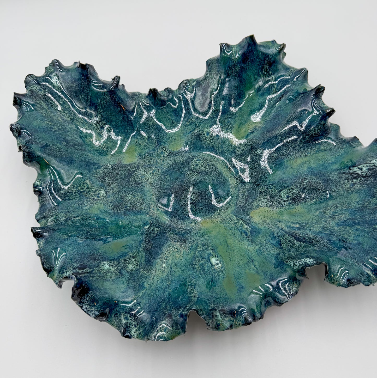 Sea of Stars | Sculptural Porcelain Bowl in Abyssal Bloom™
