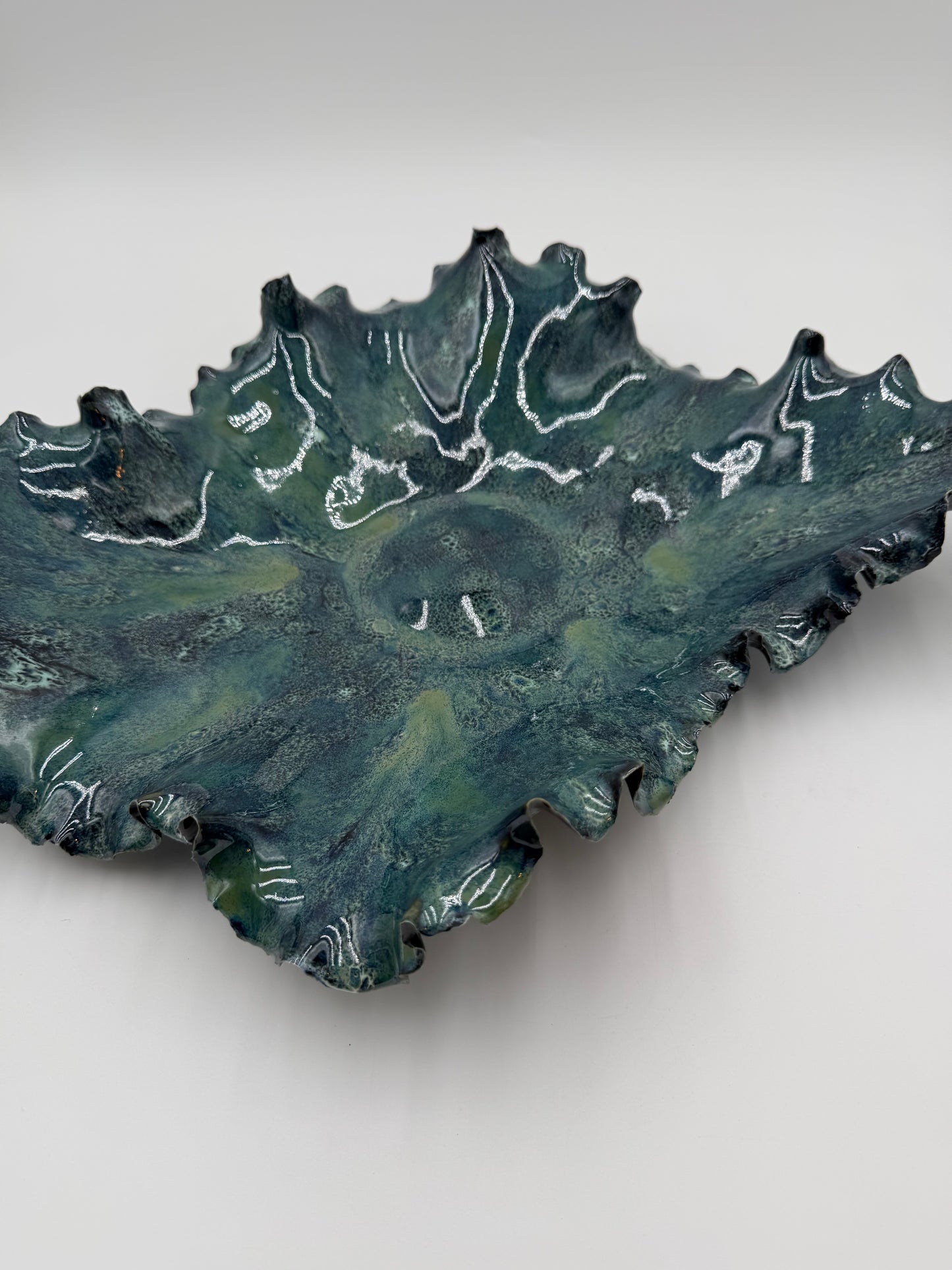 Sea of Stars | Sculptural Porcelain Bowl in Abyssal Bloom™
