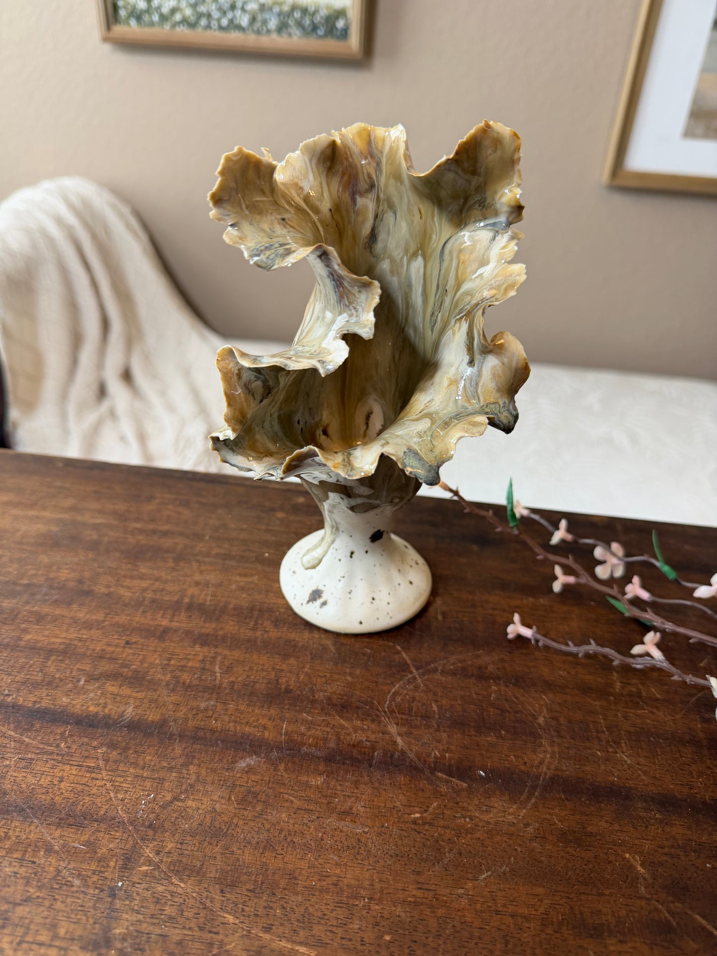 Gilded Unfurl Sculpture