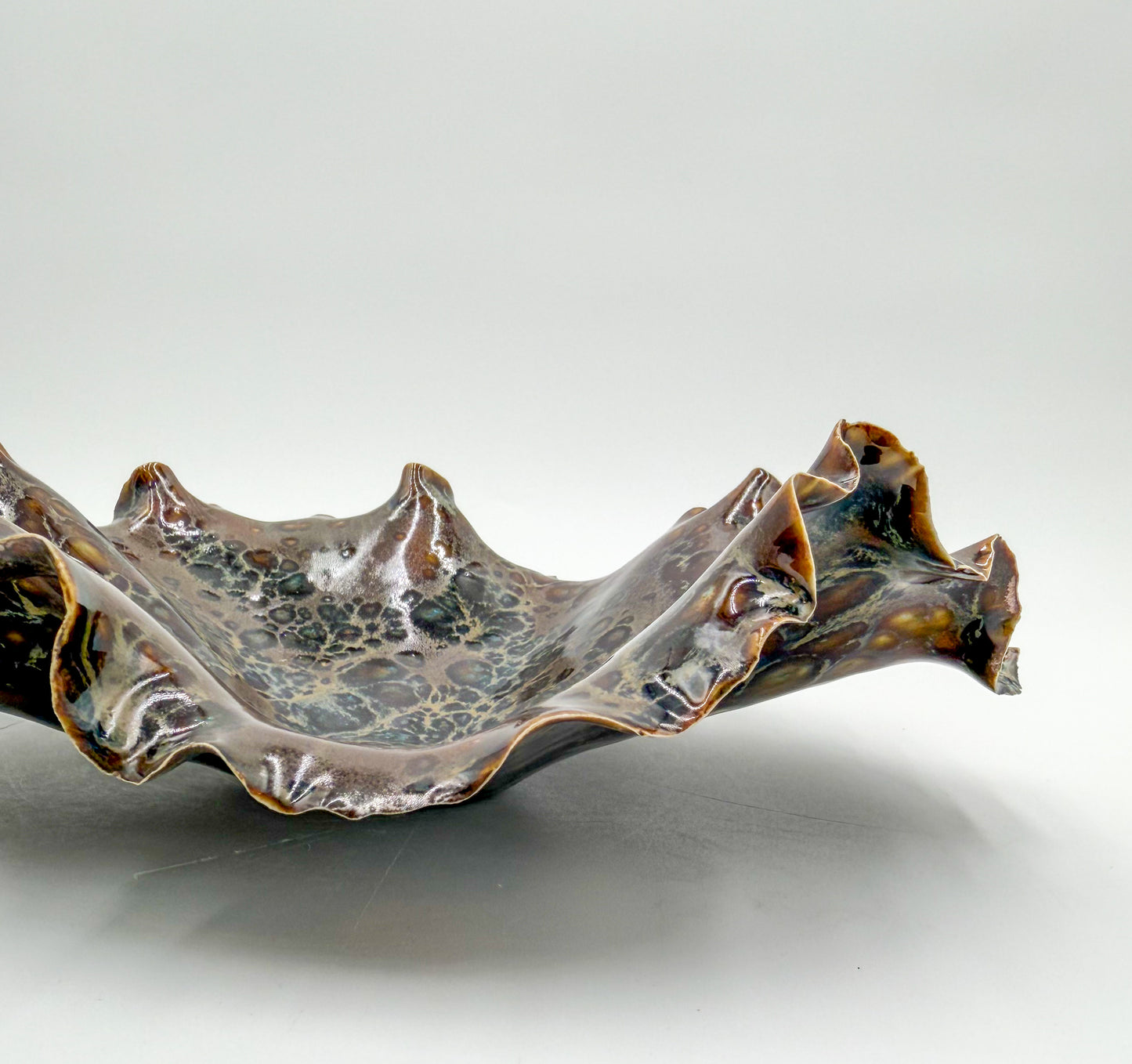Fossil Tide | One-of-a-Kind Sculptural Porcelain Bowl