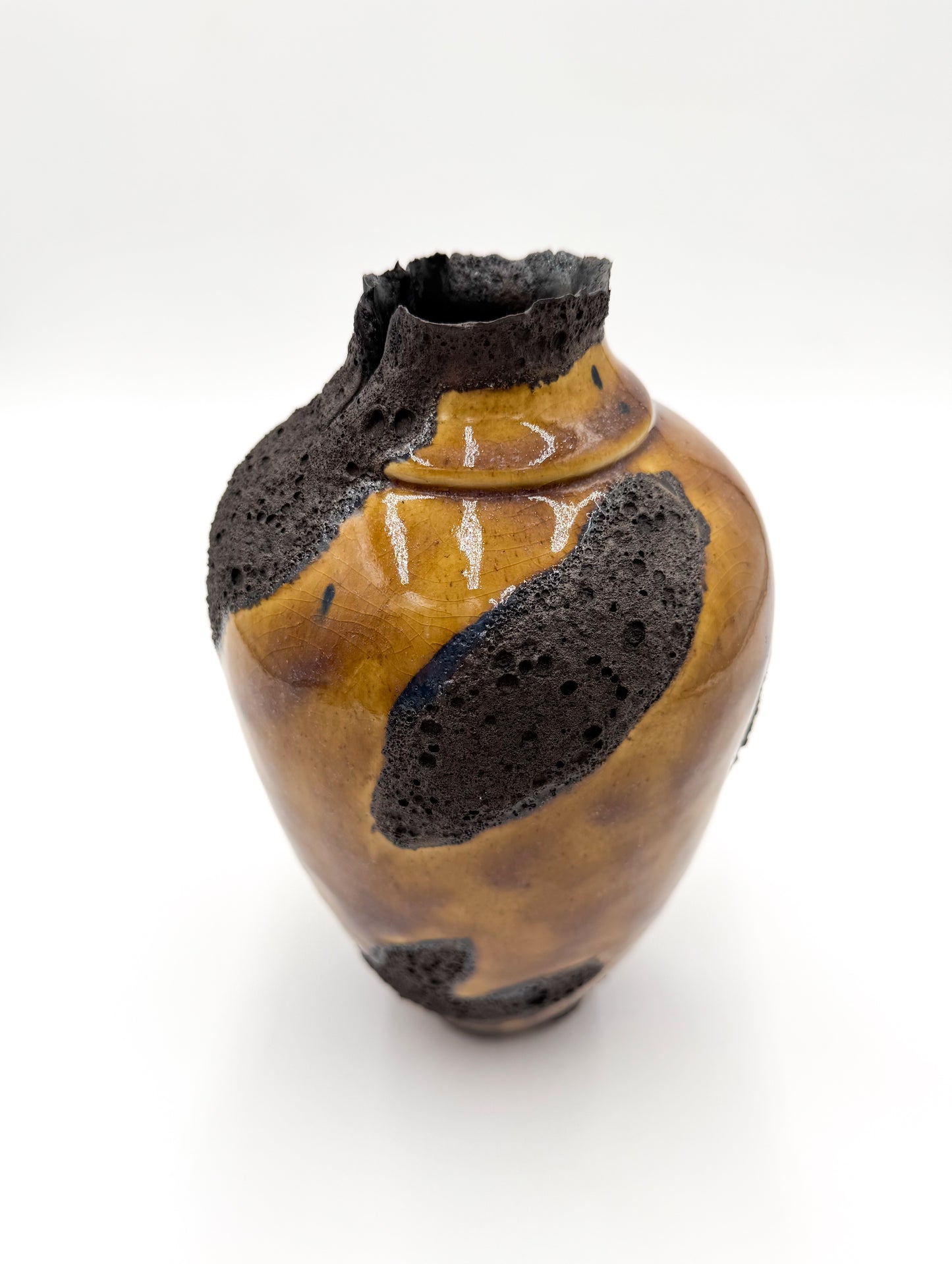 Golden Badlands - Nature Inspired Porcelain Vessel