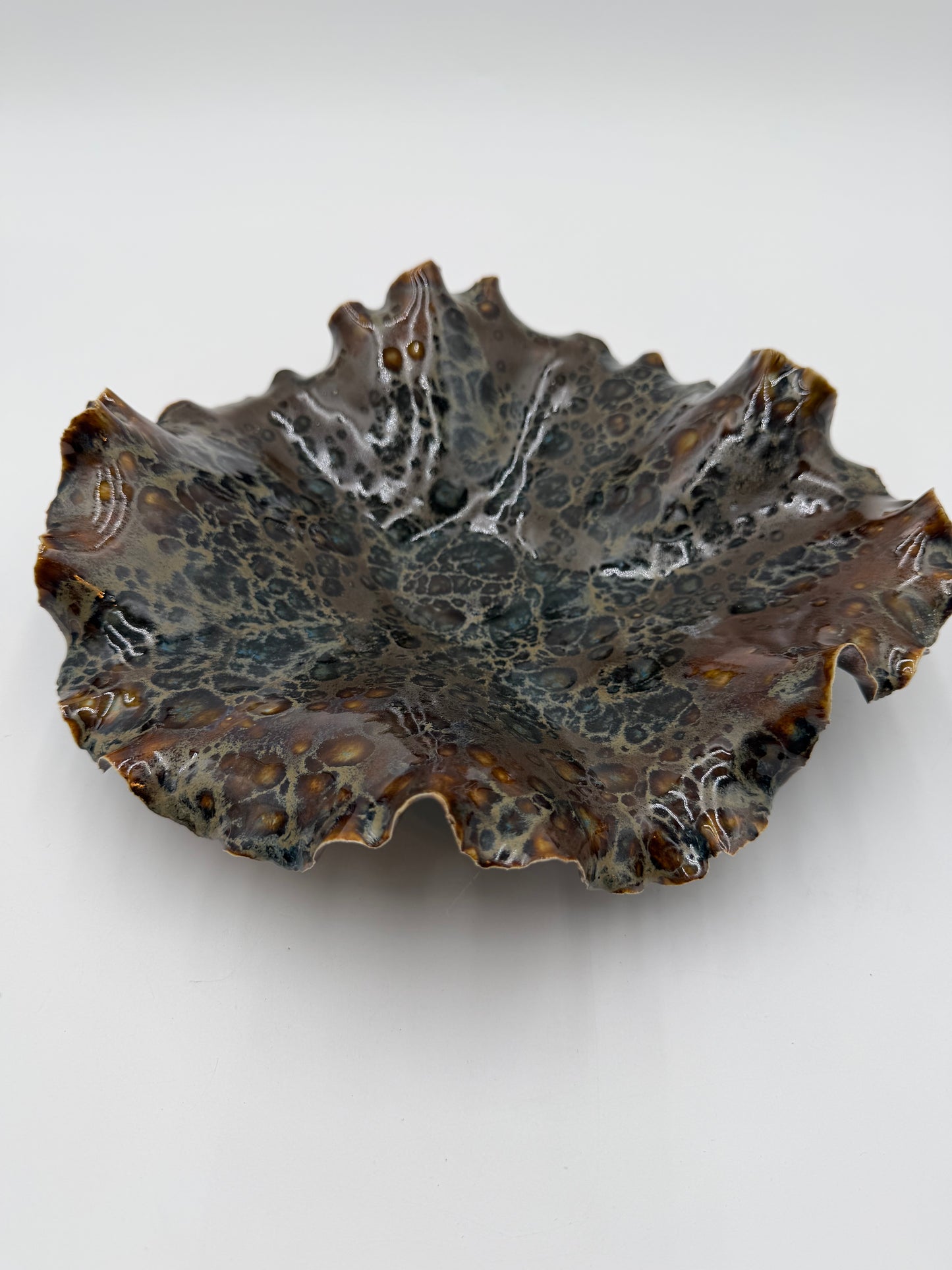 Fossil Tide | One-of-a-Kind Sculptural Porcelain Bowl