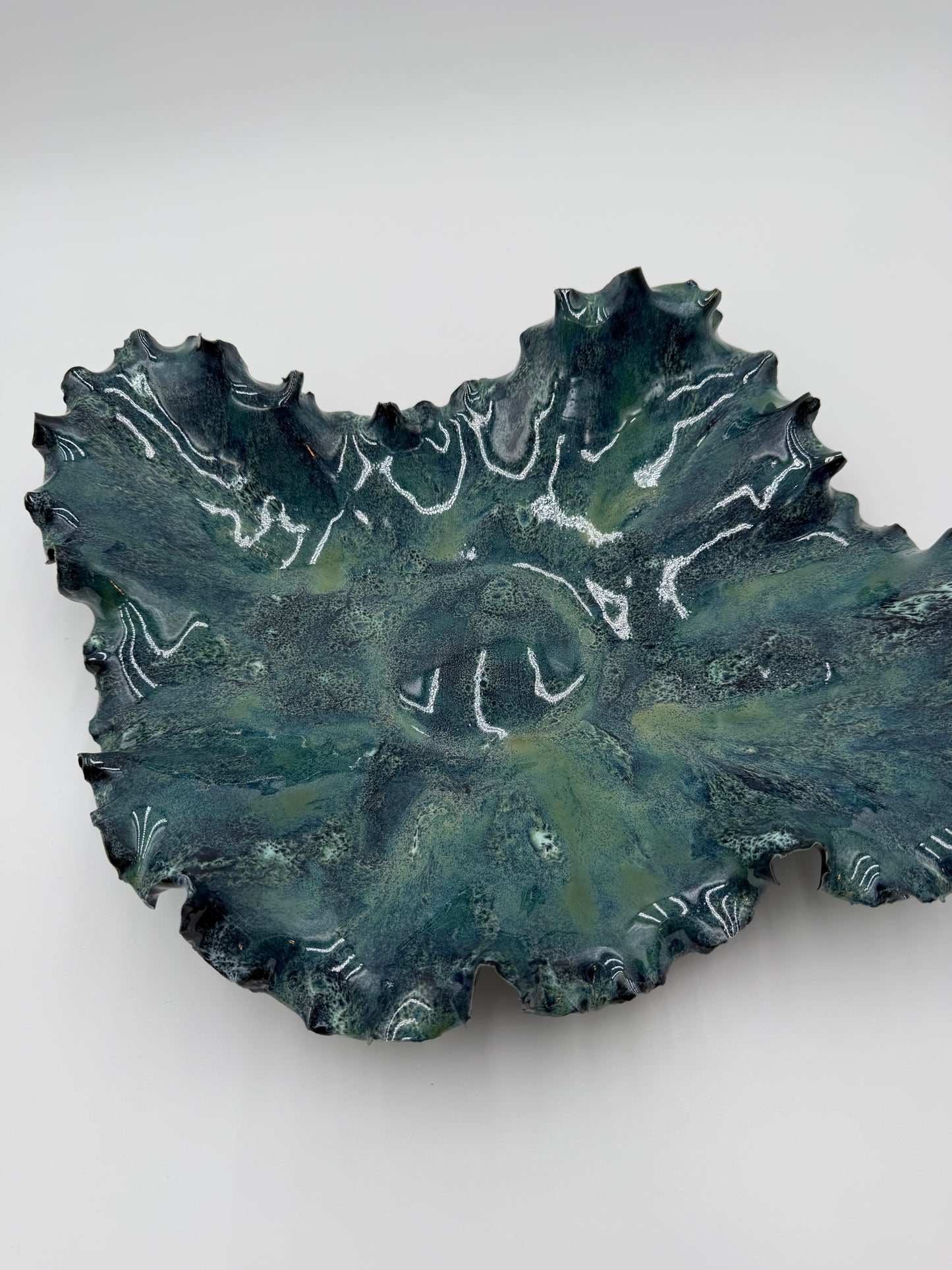 Sea of Stars | Sculptural Porcelain Bowl in Abyssal Bloom™