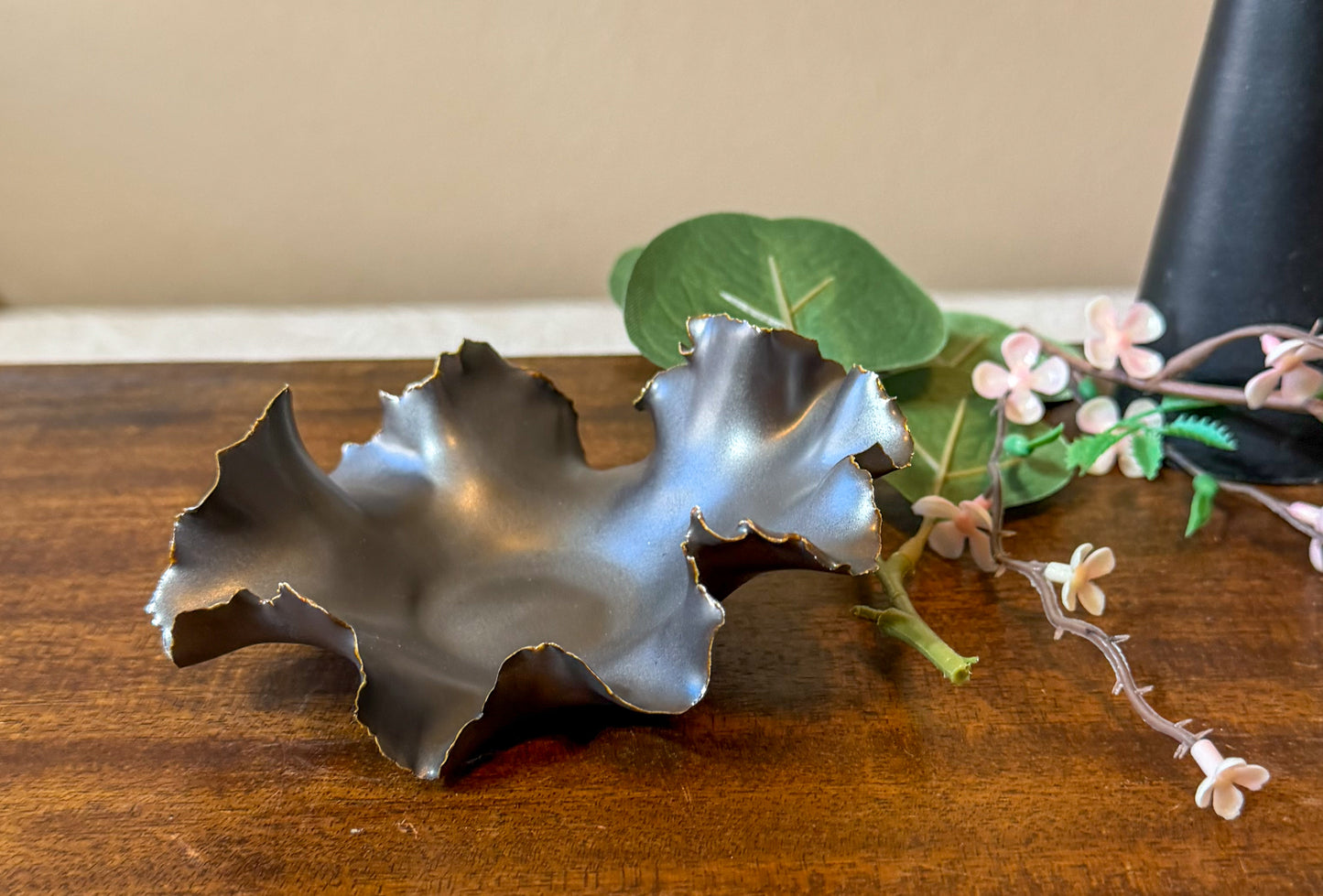 Midnight Petal - Porcelain Bowl