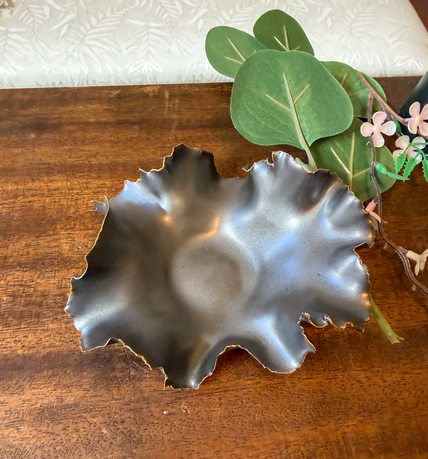 Midnight Petal - Porcelain Bowl