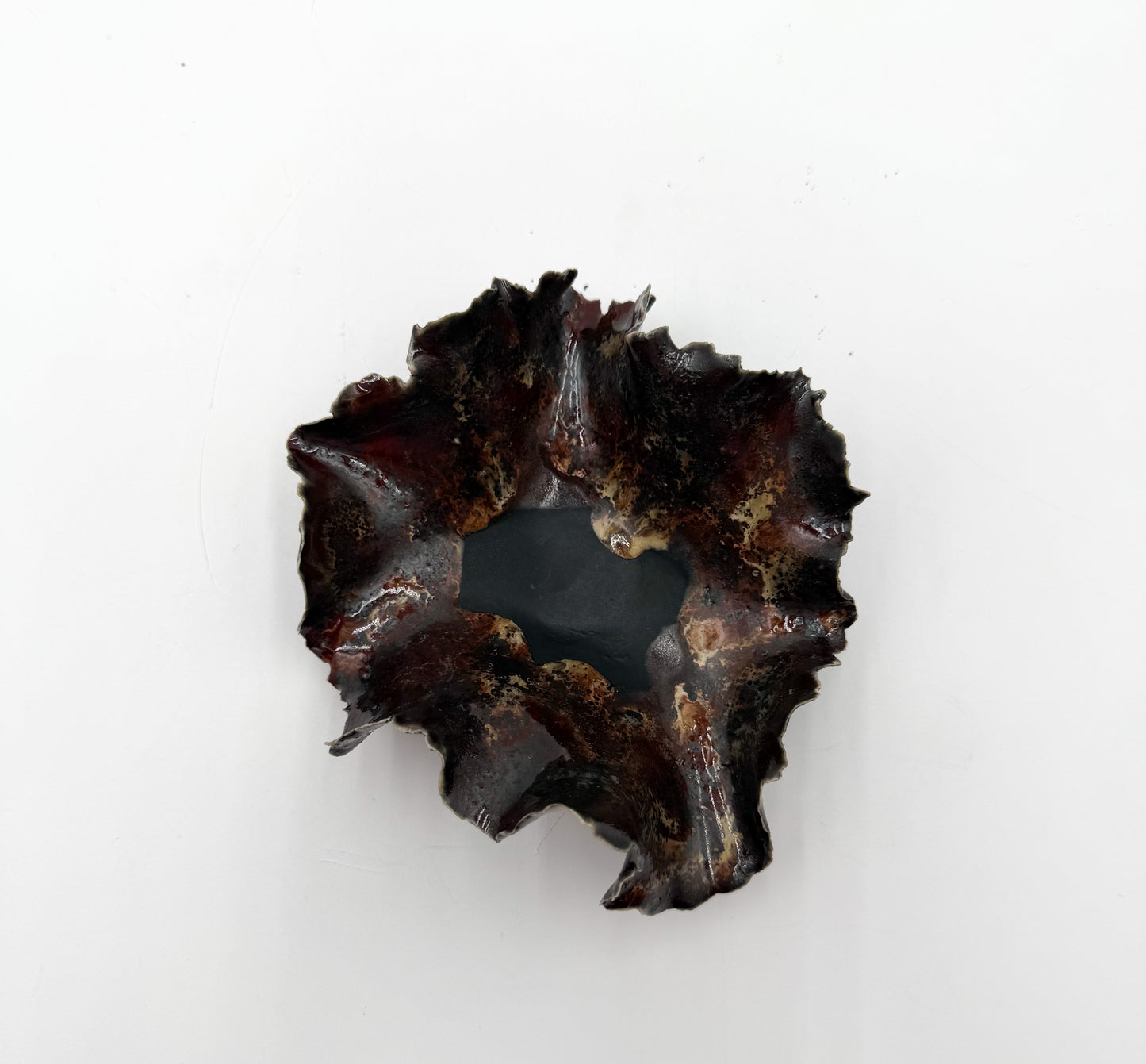 Porcelain River Rock Bowl: Handcrafted Trinket Dish