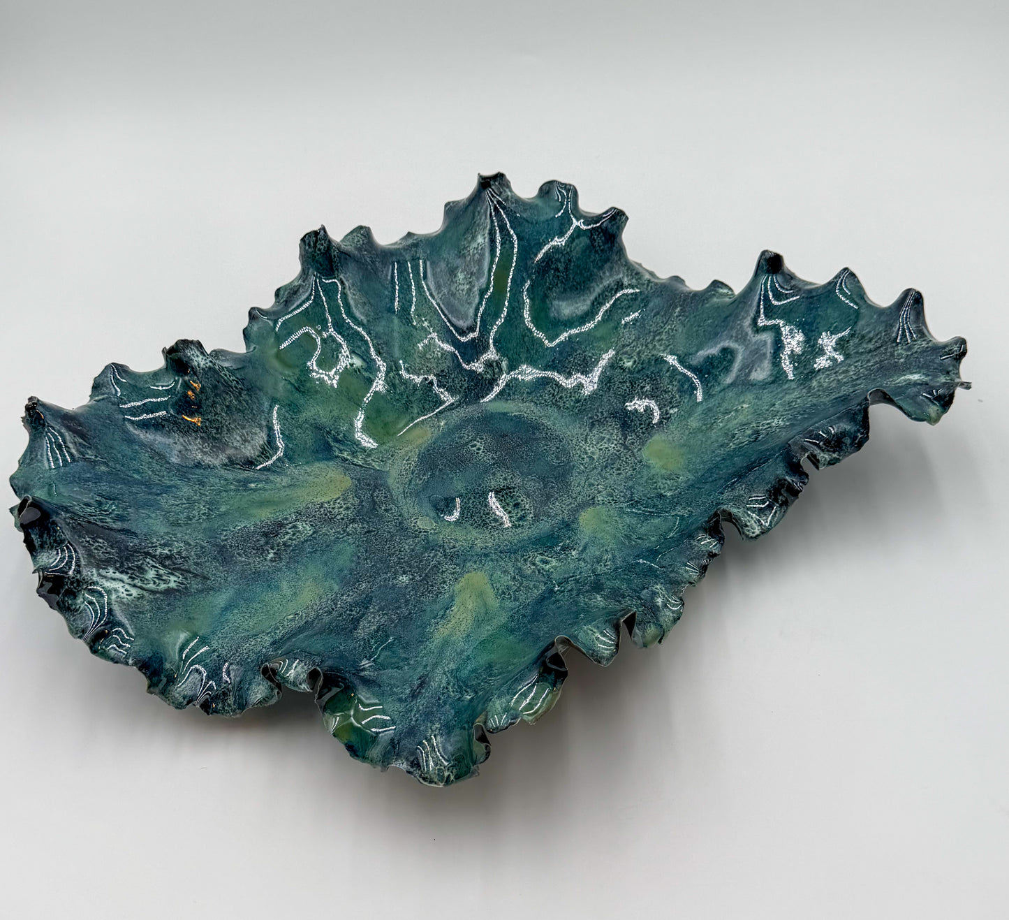 Sea of Stars | Sculptural Porcelain Bowl in Abyssal Bloom™