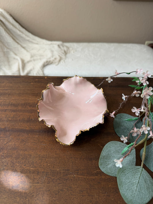 Gold Rim Mini Blossom Bowl