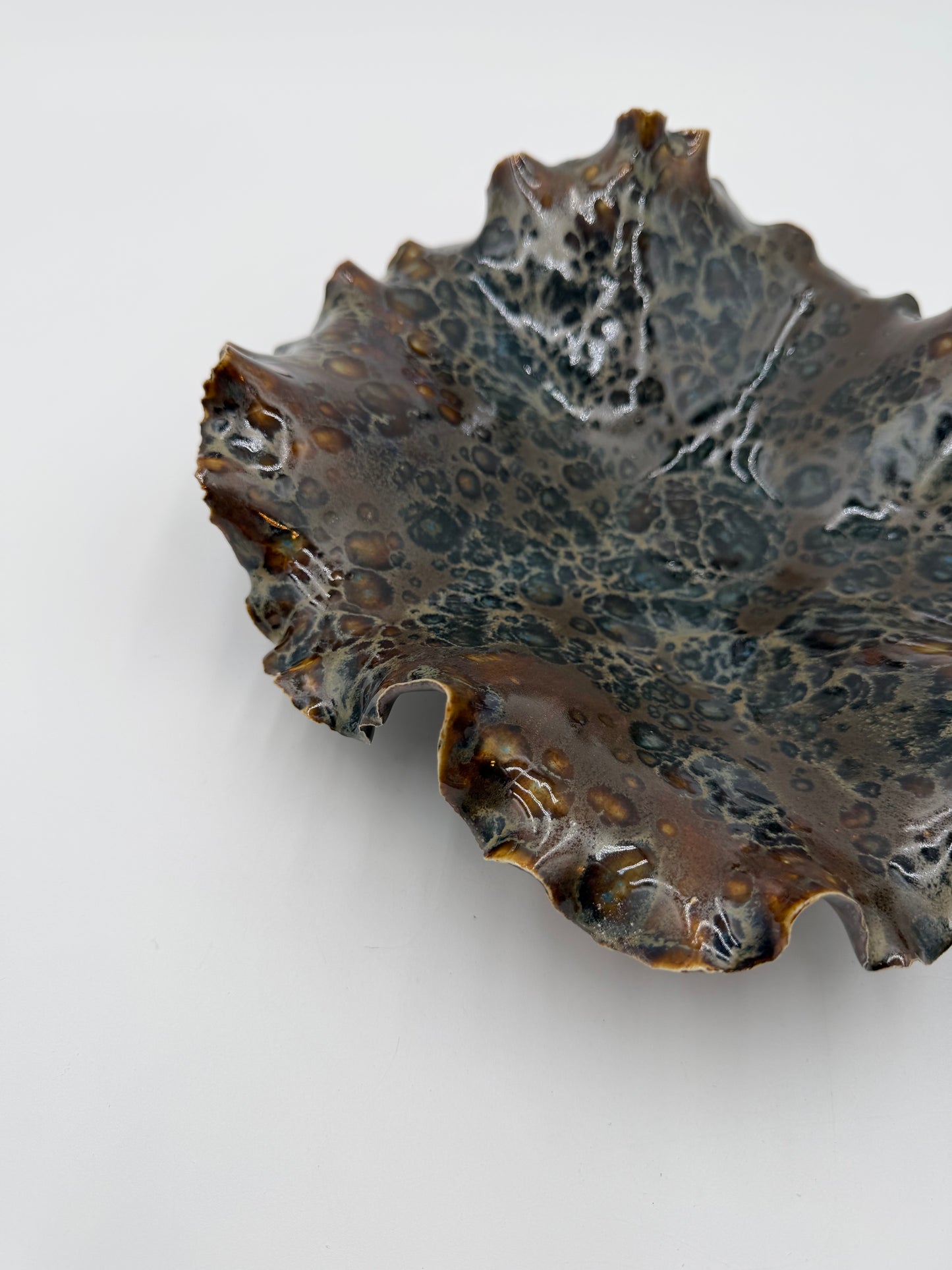 Fossil Tide | One-of-a-Kind Sculptural Porcelain Bowl