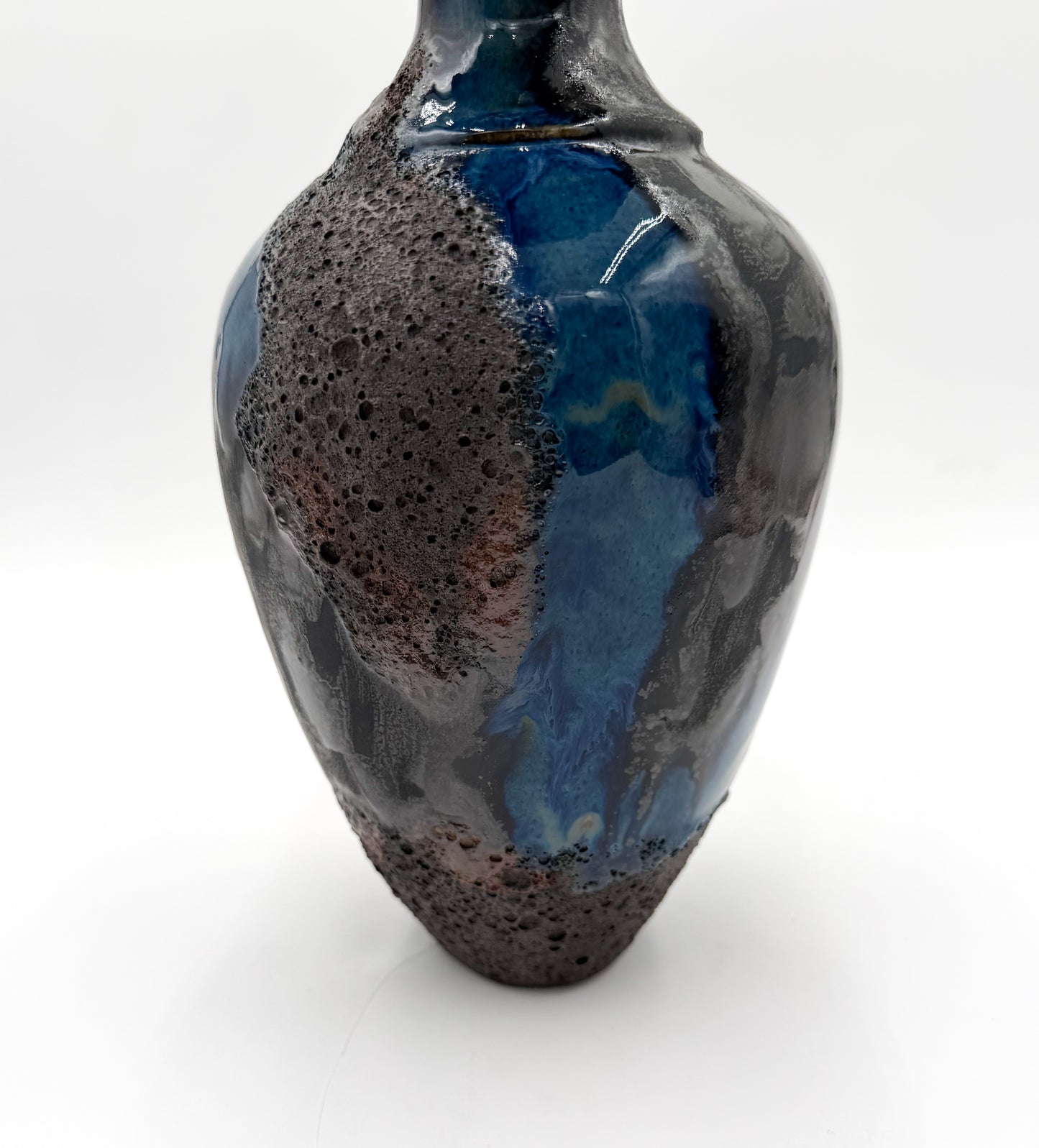 Midnight Bloom/Porcelain Coral Vessel - Midnight Series