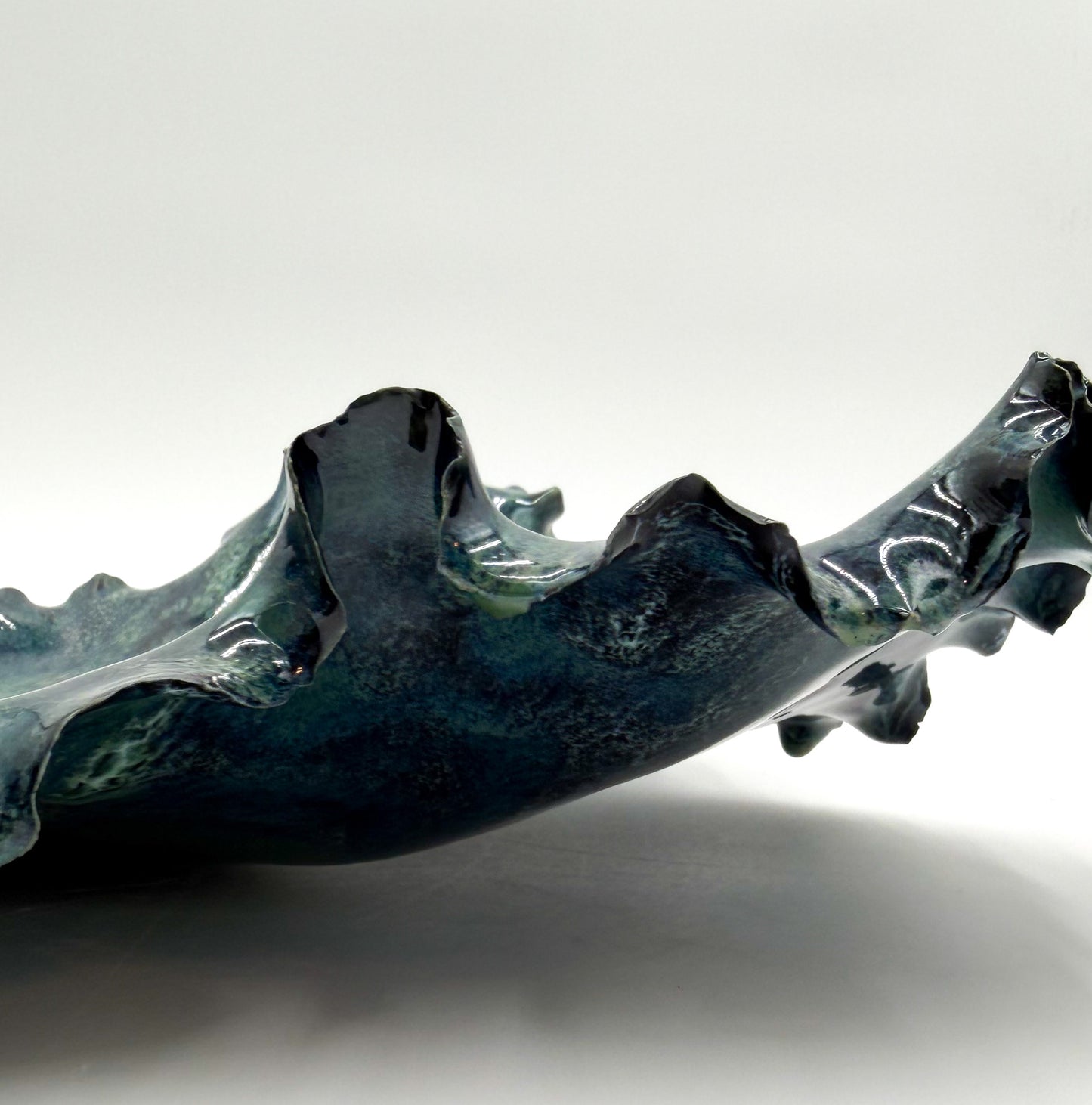Sea of Stars | Sculptural Porcelain Bowl in Abyssal Bloom™