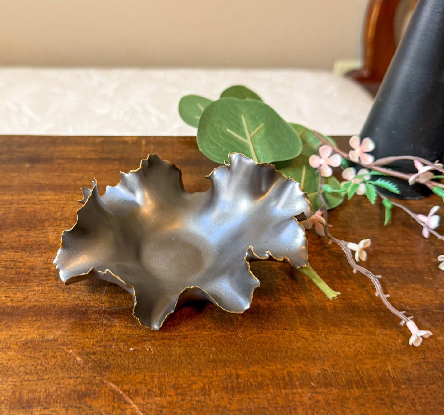 Midnight Petal - Porcelain Bowl