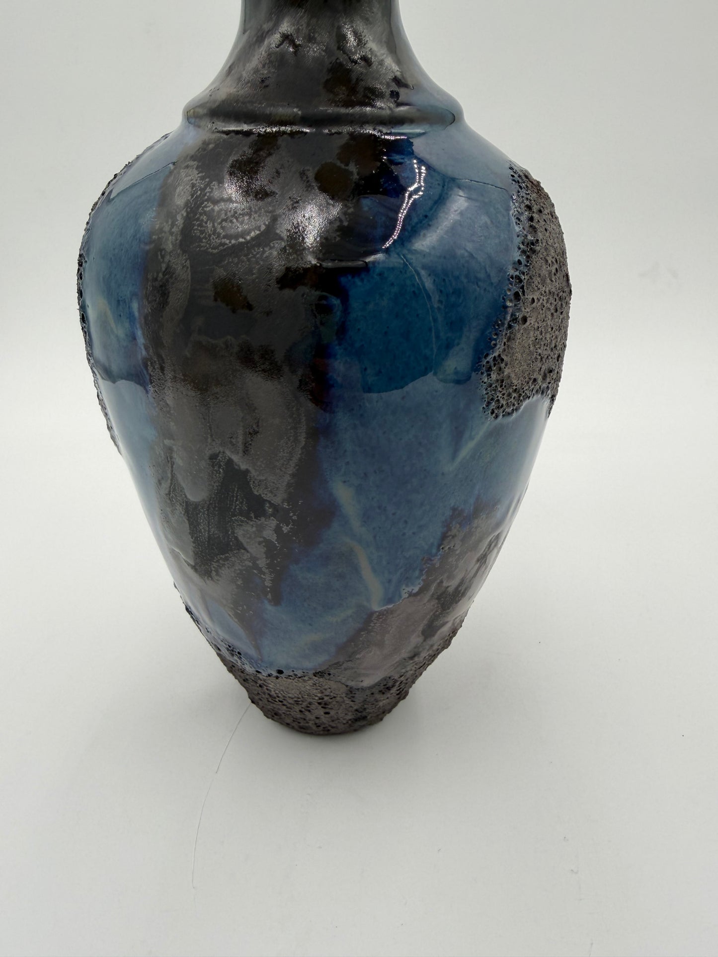 Midnight Bloom/Porcelain Coral Vessel - Midnight Series