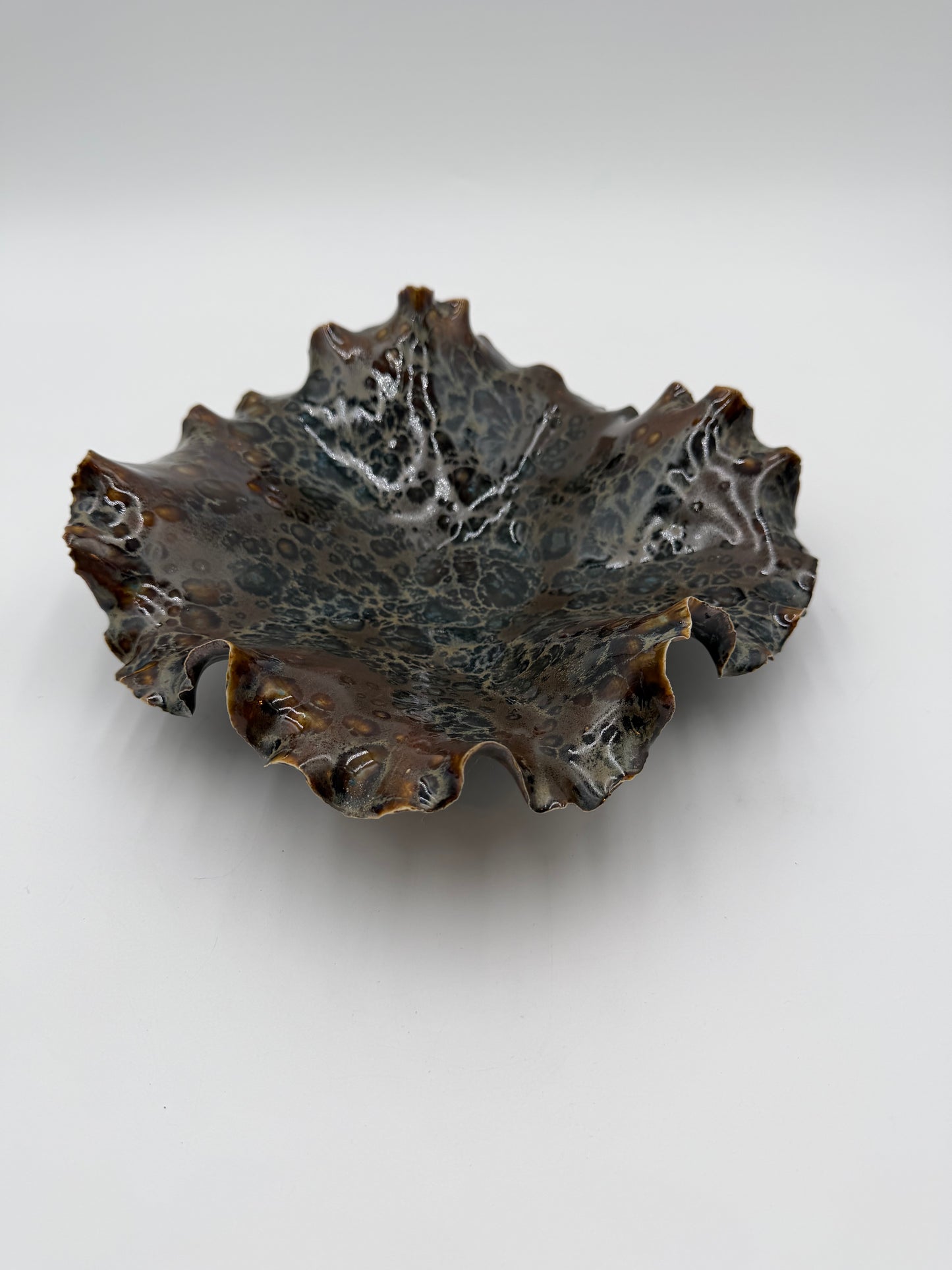 Fossil Tide | One-of-a-Kind Sculptural Porcelain Bowl