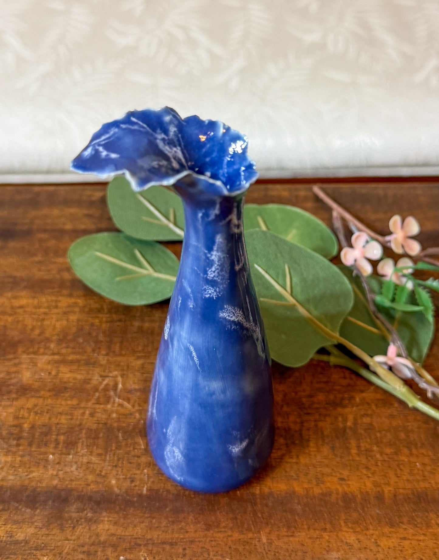 Indigo Rise - Mini Porcelain Vessel