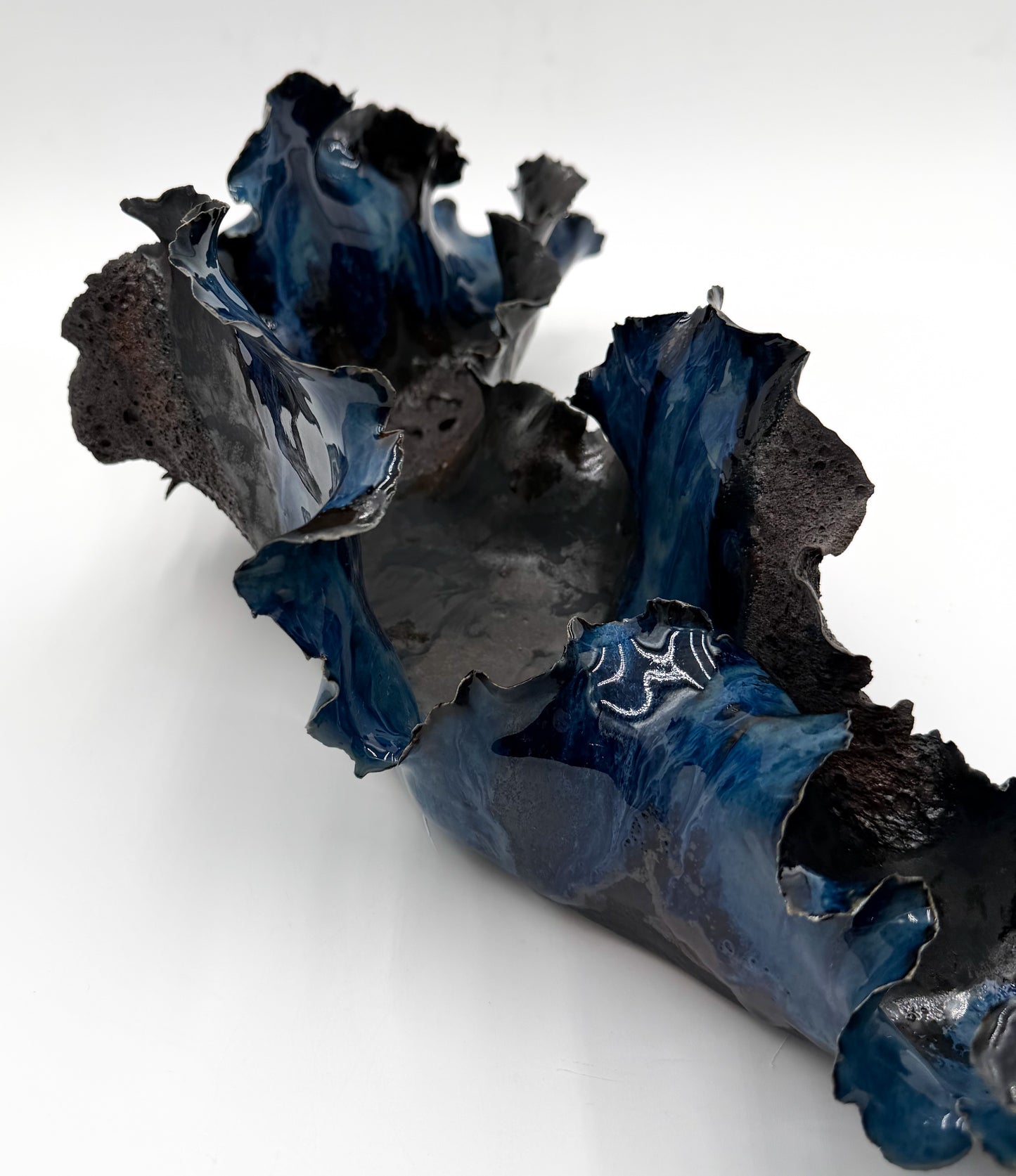 Midnight Reef/Porcelain Coral Sculpture - Midnight Series