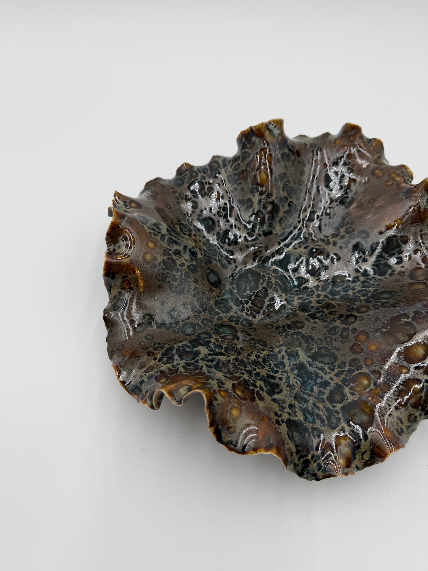 Fossil Tide | One-of-a-Kind Sculptural Porcelain Bowl