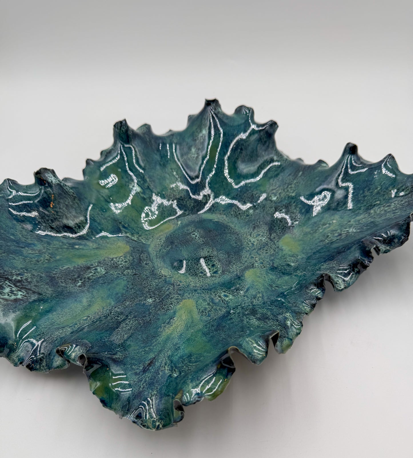 Sea of Stars | Sculptural Porcelain Bowl in Abyssal Bloom™