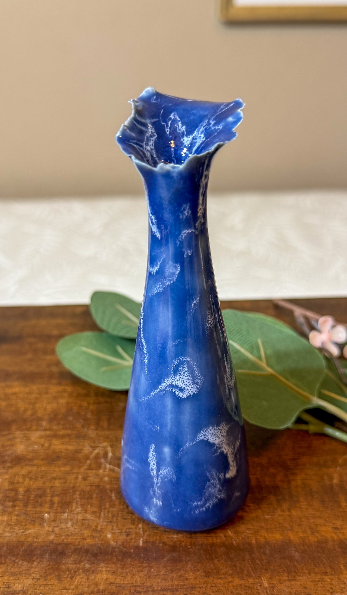 Indigo Rise - Mini Porcelain Vessel
