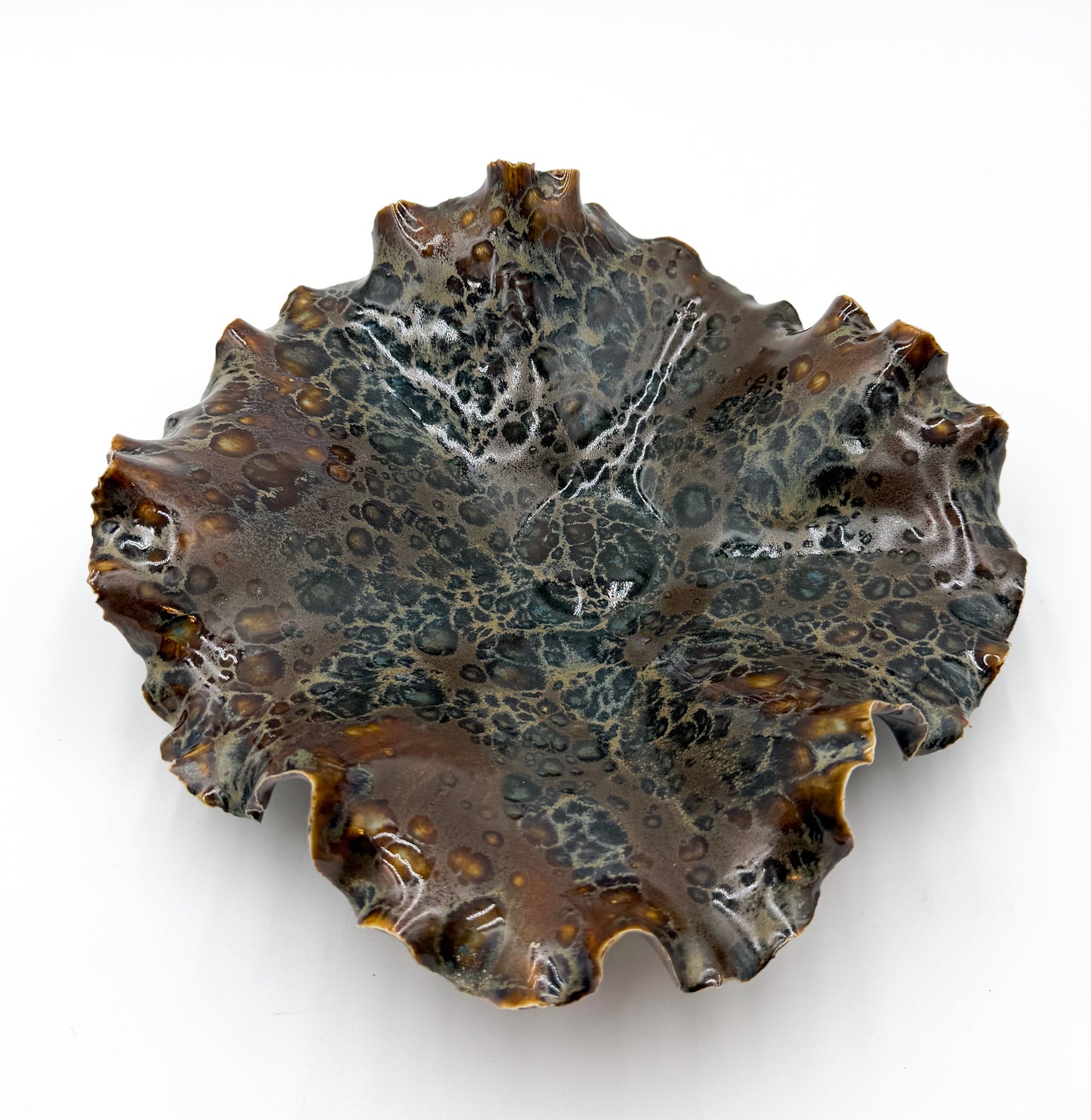 Fossil Tide | One-of-a-Kind Sculptural Porcelain Bowl