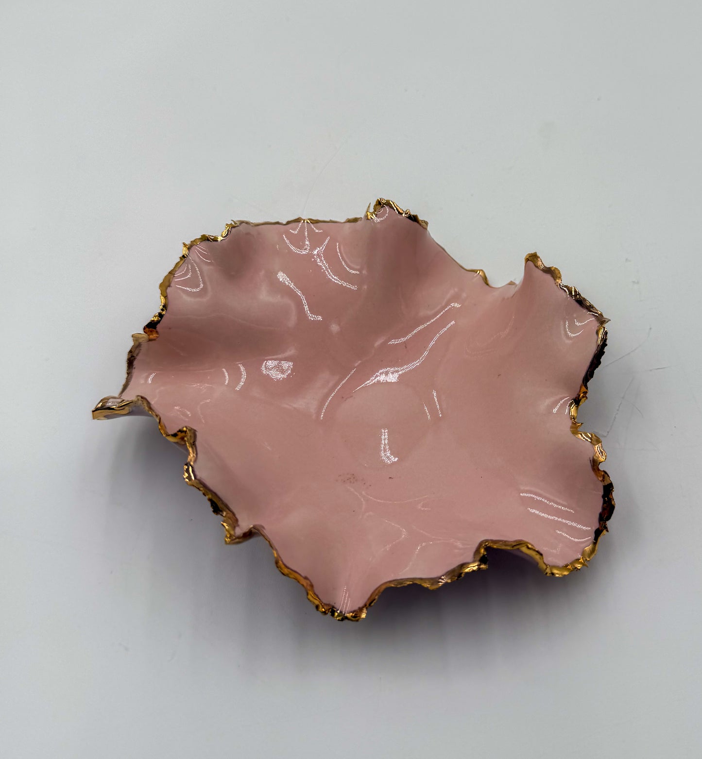Gold Rim Mini Blossom Bowl