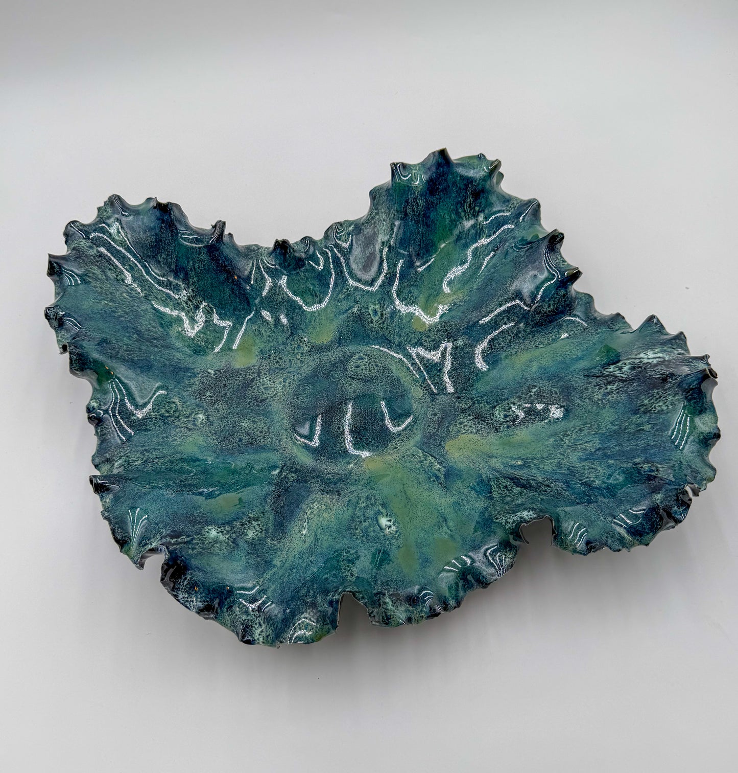 Sea of Stars | Sculptural Porcelain Bowl in Abyssal Bloom™