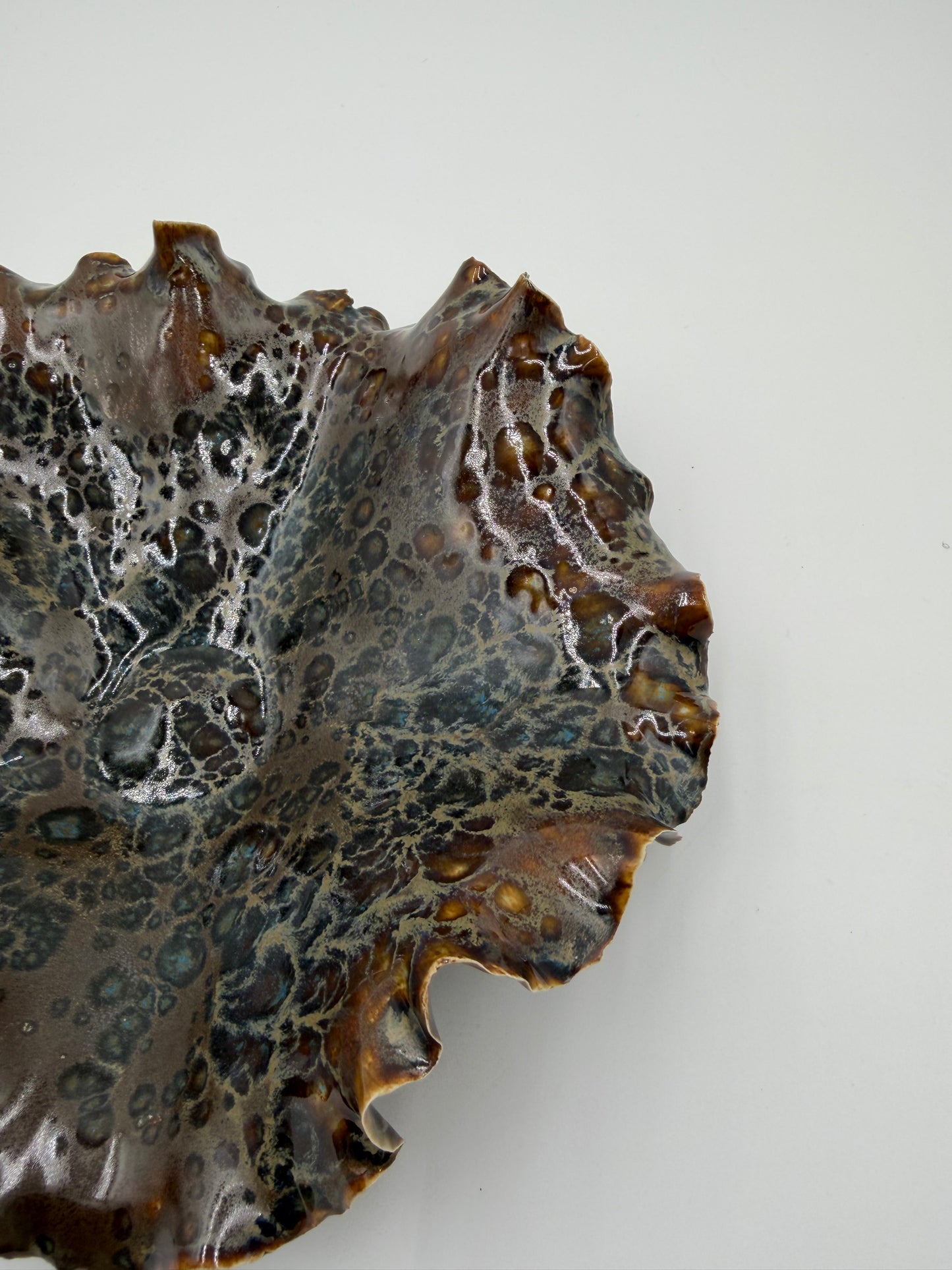 Fossil Tide | One-of-a-Kind Sculptural Porcelain Bowl