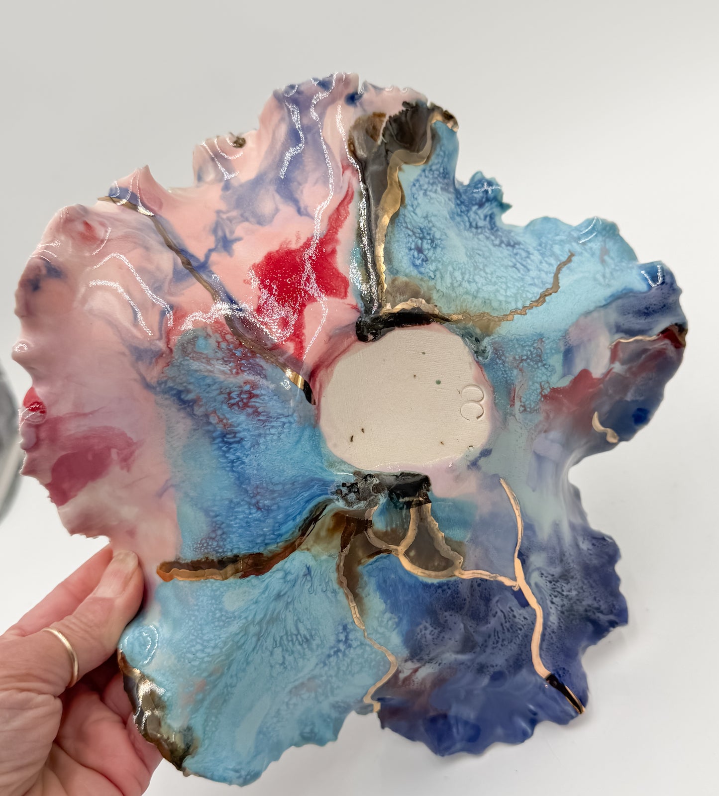 Gold Accented Blossom Bowl