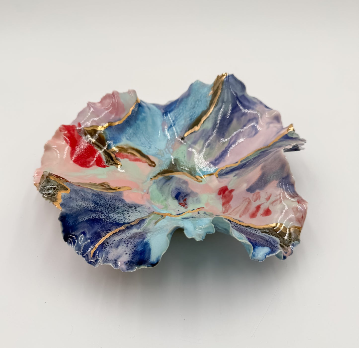 Gold Accented Blossom Bowl