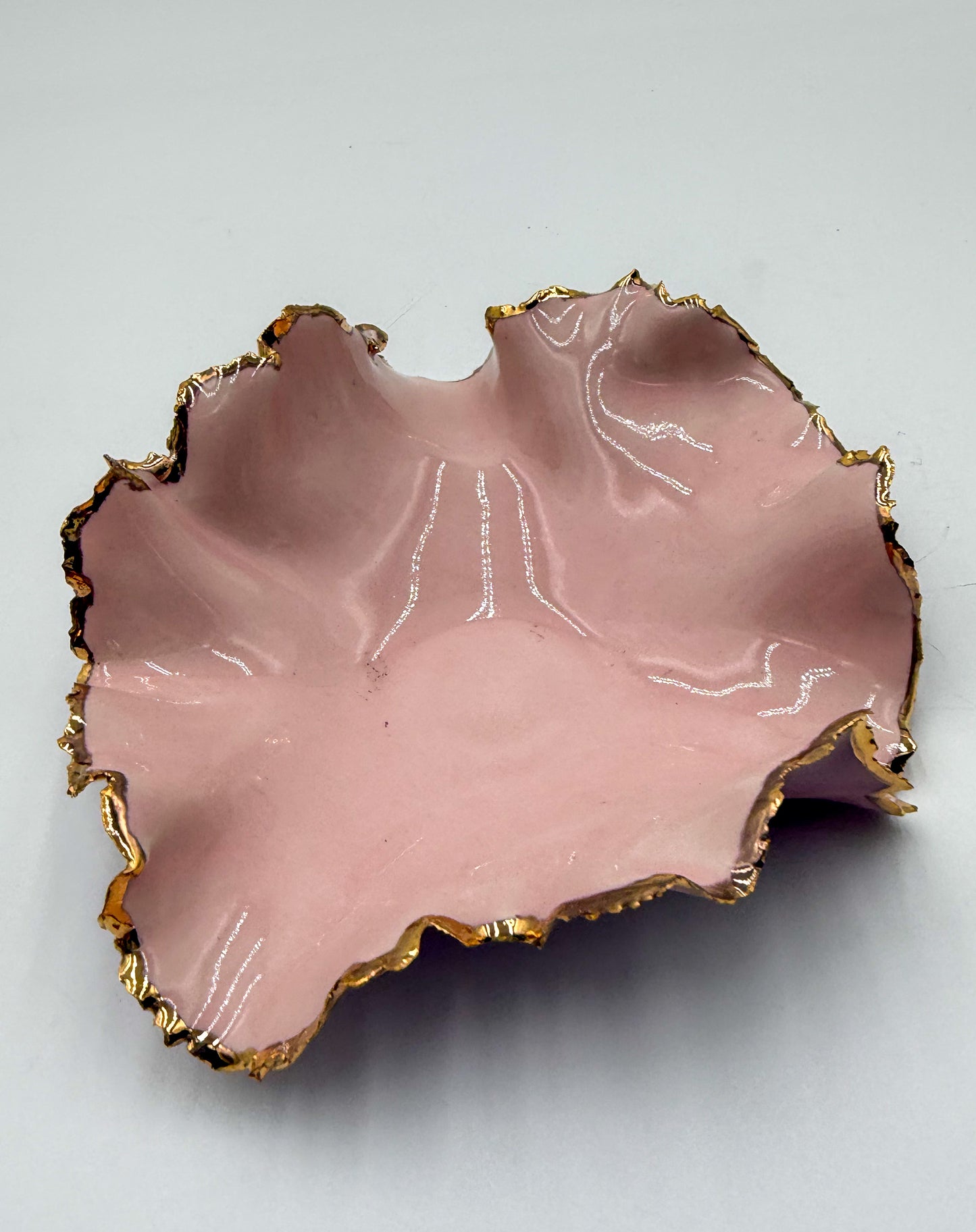 Gold Rim Mini Blossom Bowl