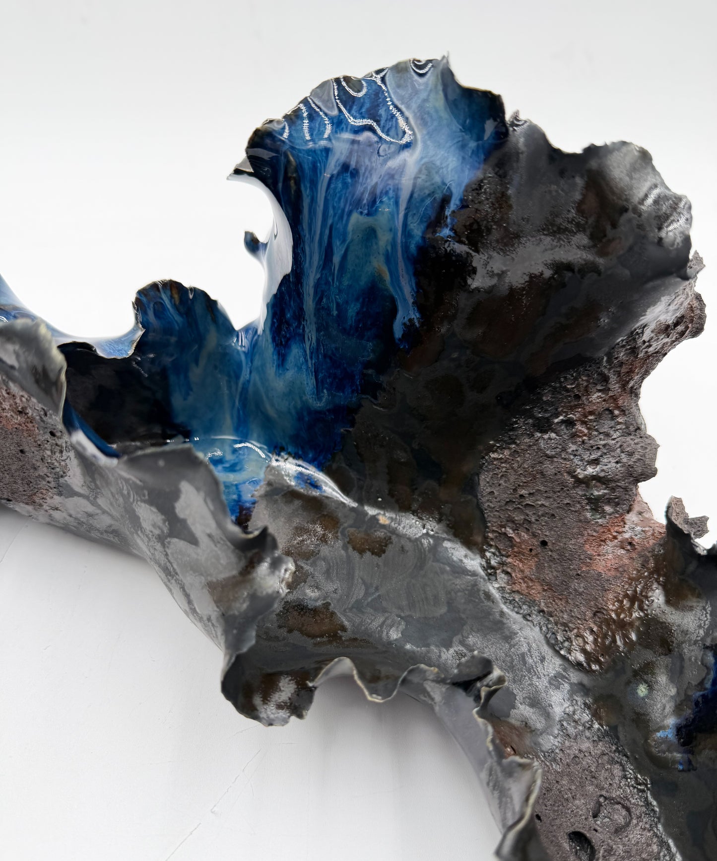 Midnight Reef/Porcelain Coral Sculpture - Midnight Series