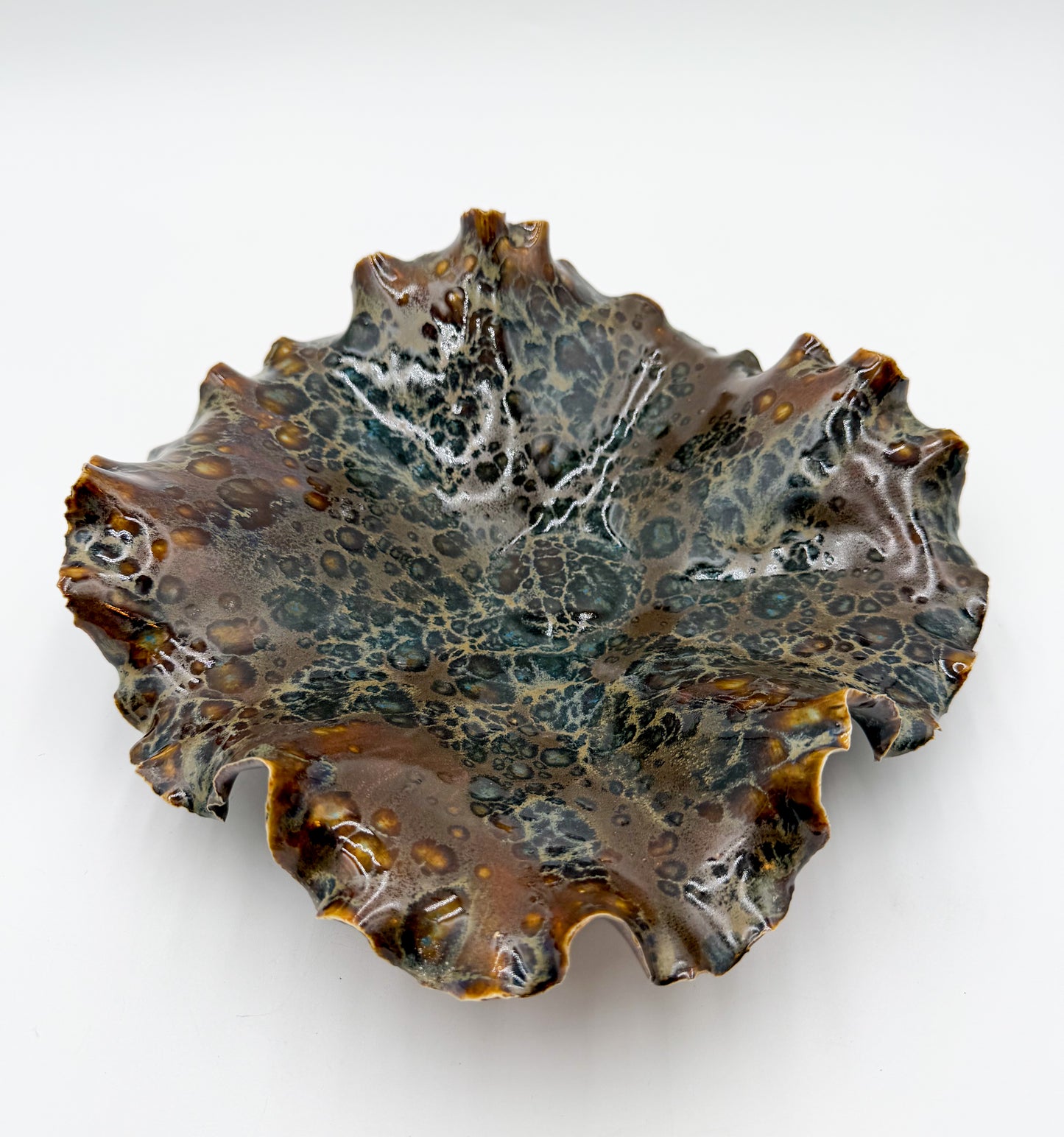 Fossil Tide | One-of-a-Kind Sculptural Porcelain Bowl