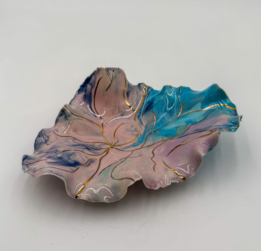 Gilded Current | Small Sculptural Porcelain Bowls