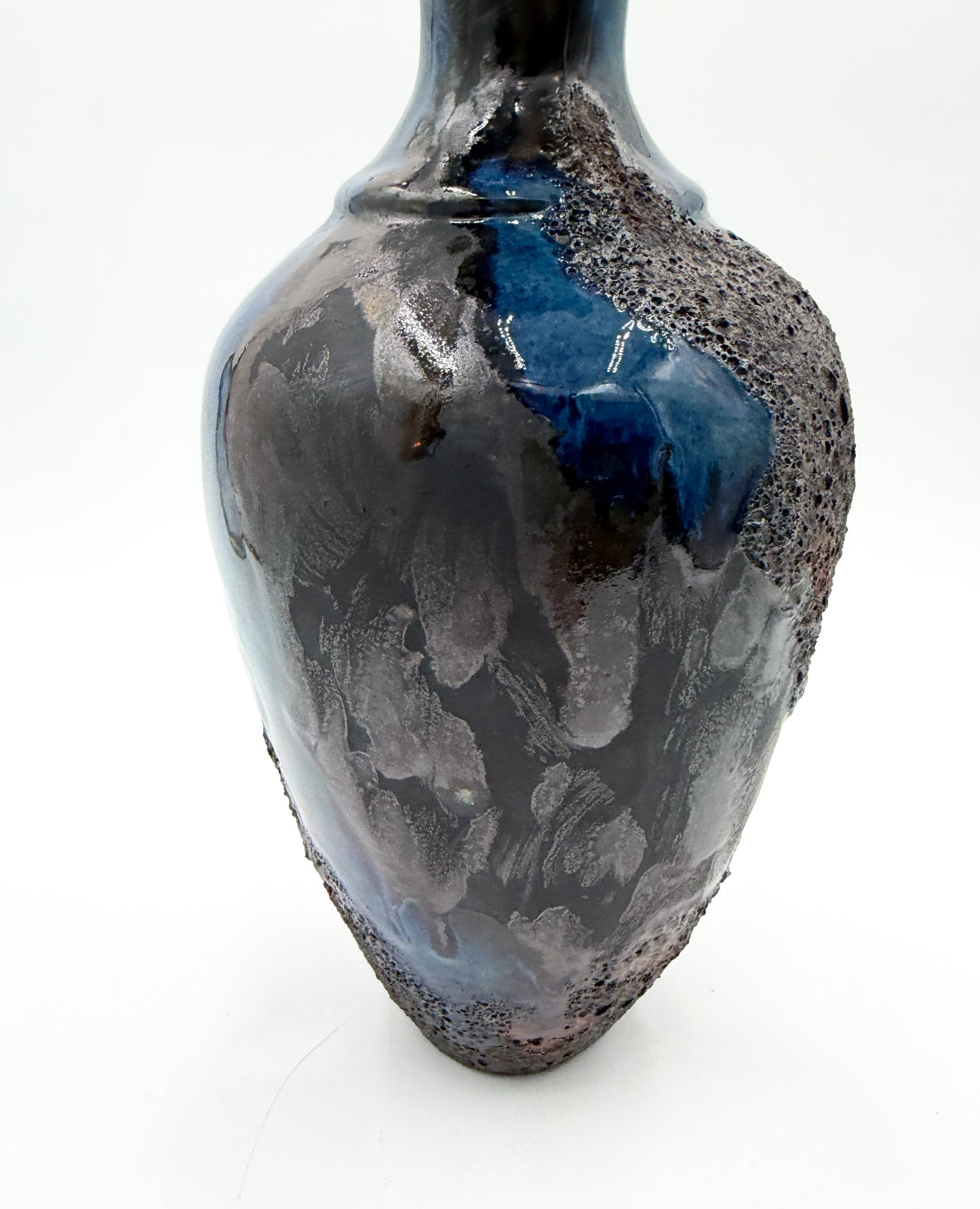 Midnight Bloom/Porcelain Coral Vessel - Midnight Series