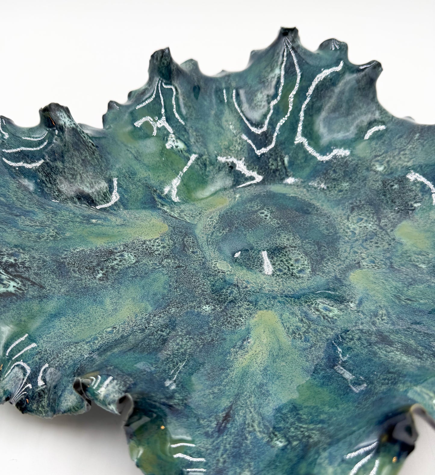Sea of Stars | Sculptural Porcelain Bowl in Abyssal Bloom™