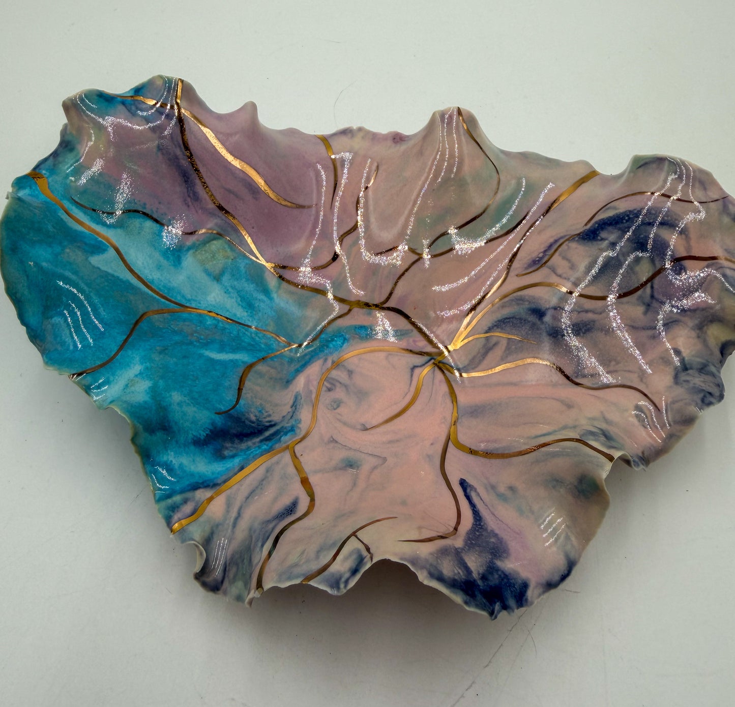 Gilded Current | Small Sculptural Porcelain Bowls