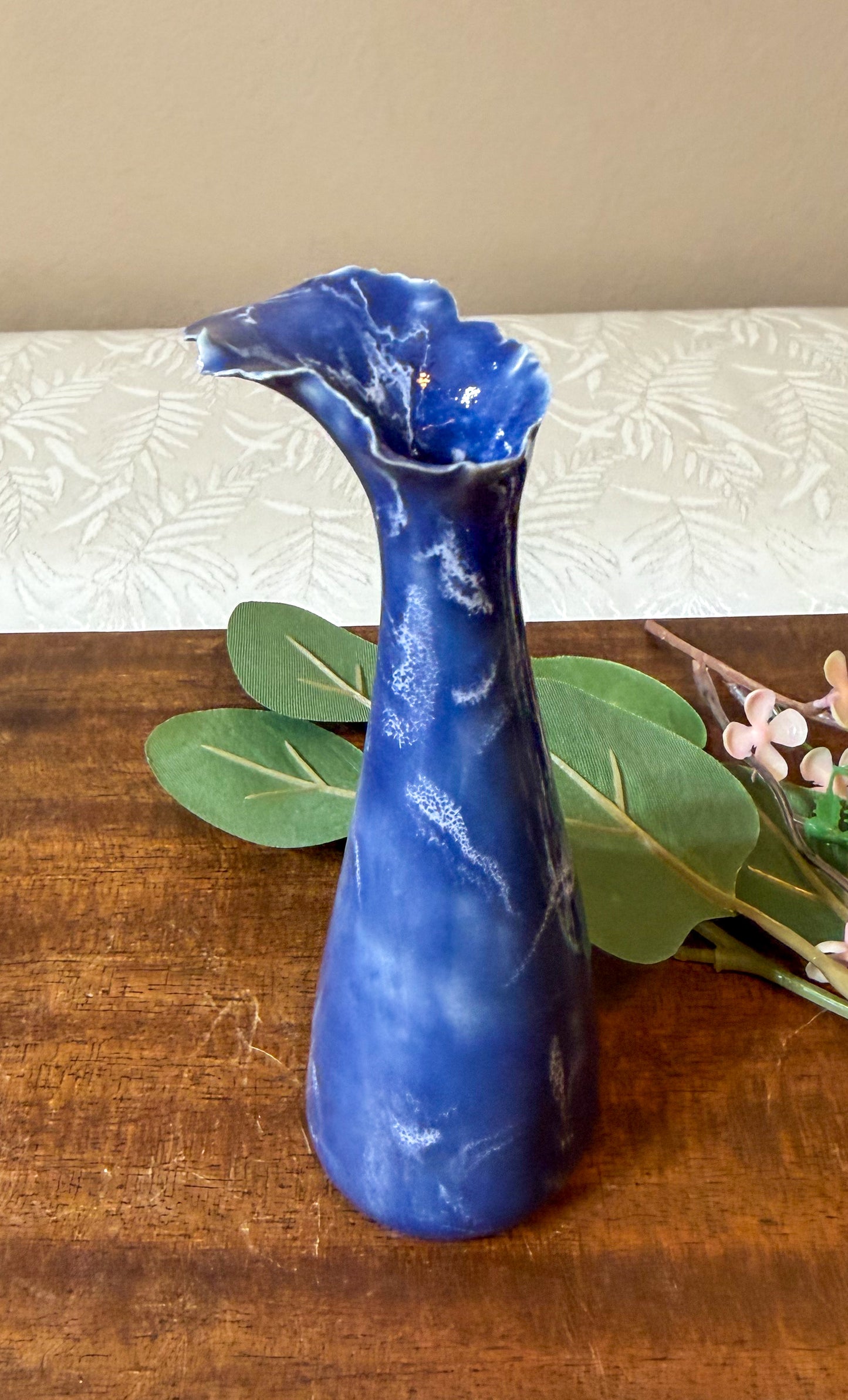 Indigo Rise - Mini Porcelain Vessel