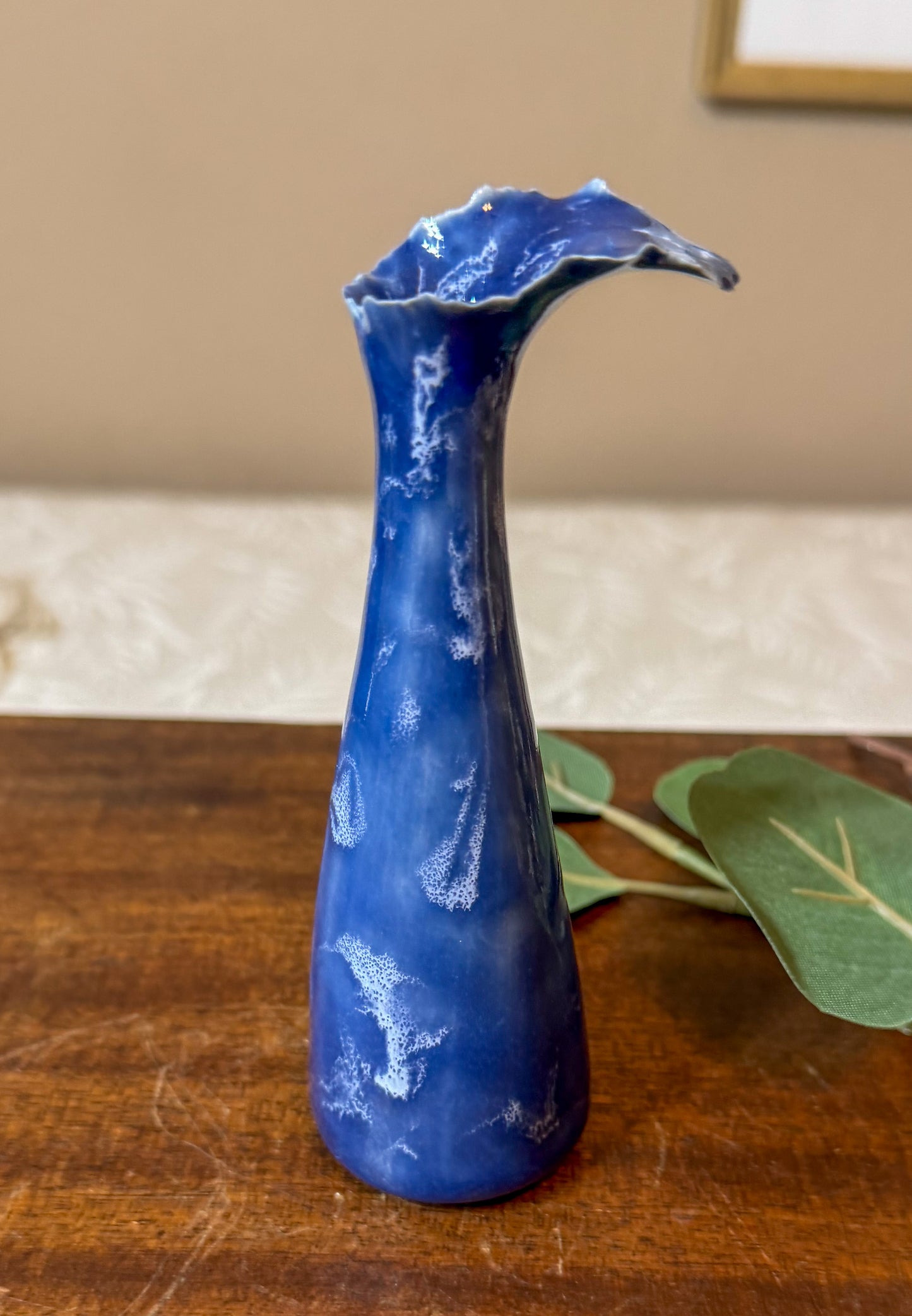 Indigo Rise - Mini Porcelain Vessel