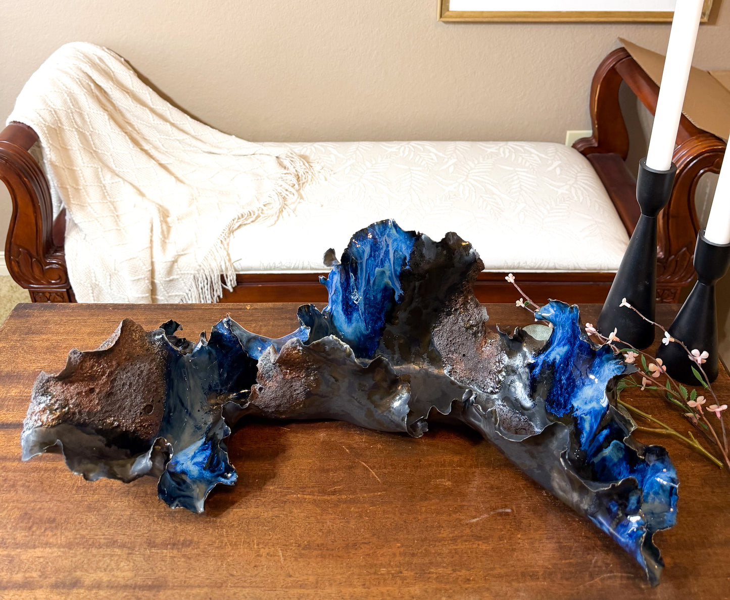 Midnight Reef/Porcelain Coral Sculpture - Midnight Series
