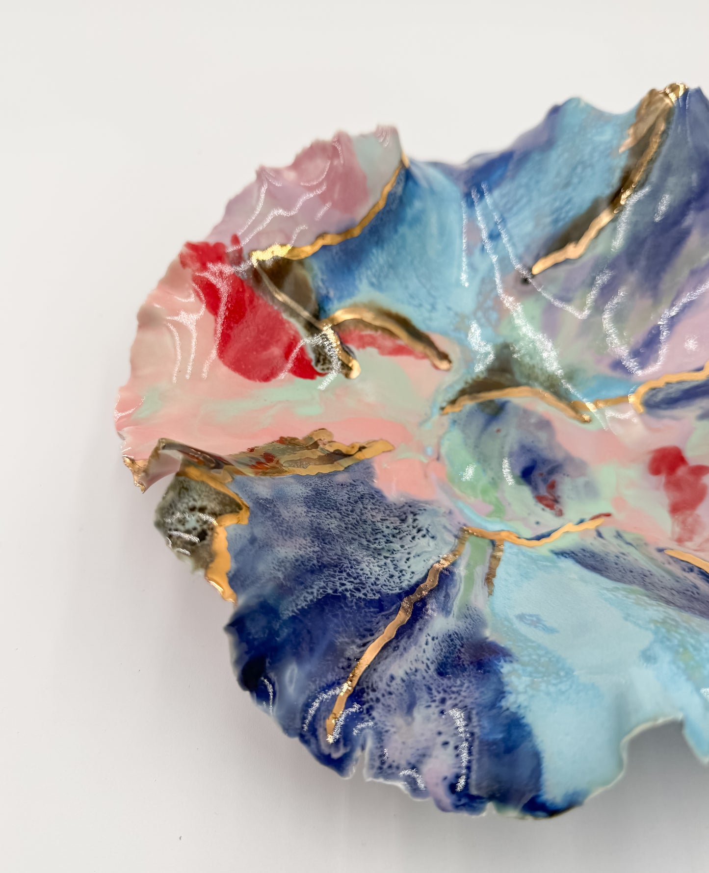 Gold Accented Blossom Bowl