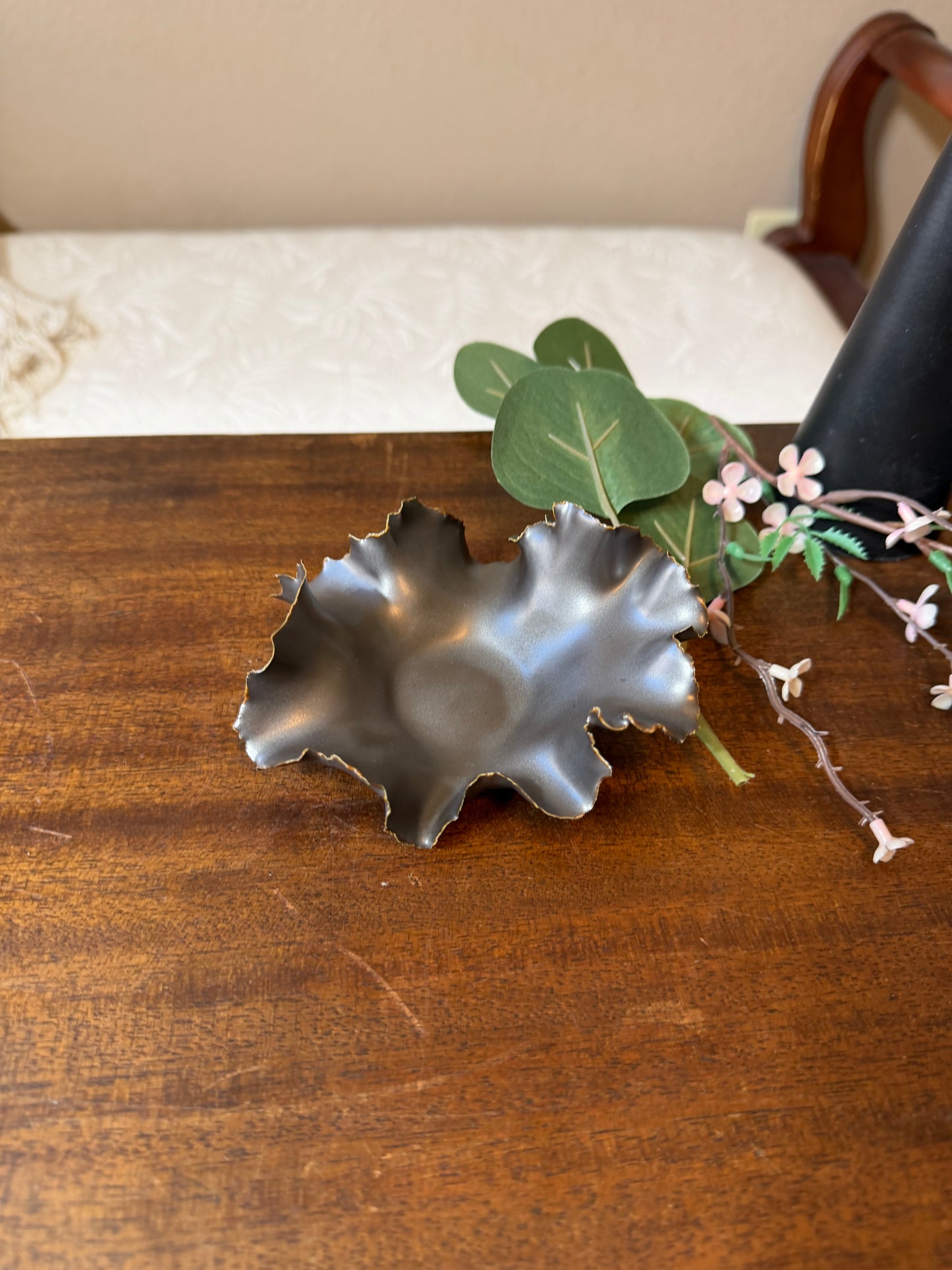Midnight Petal - Porcelain Bowl