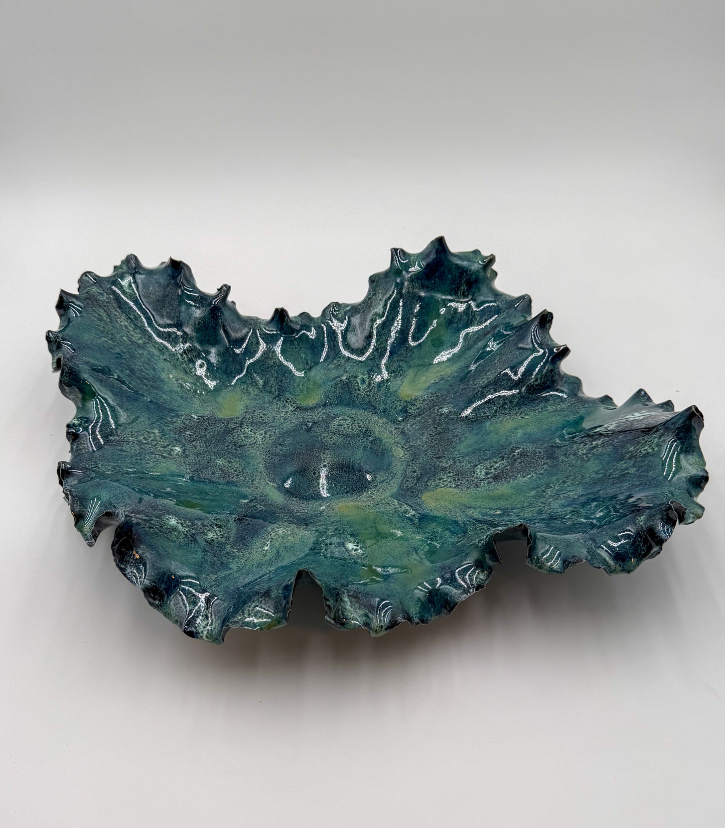 Sea of Stars | Sculptural Porcelain Bowl in Abyssal Bloom™