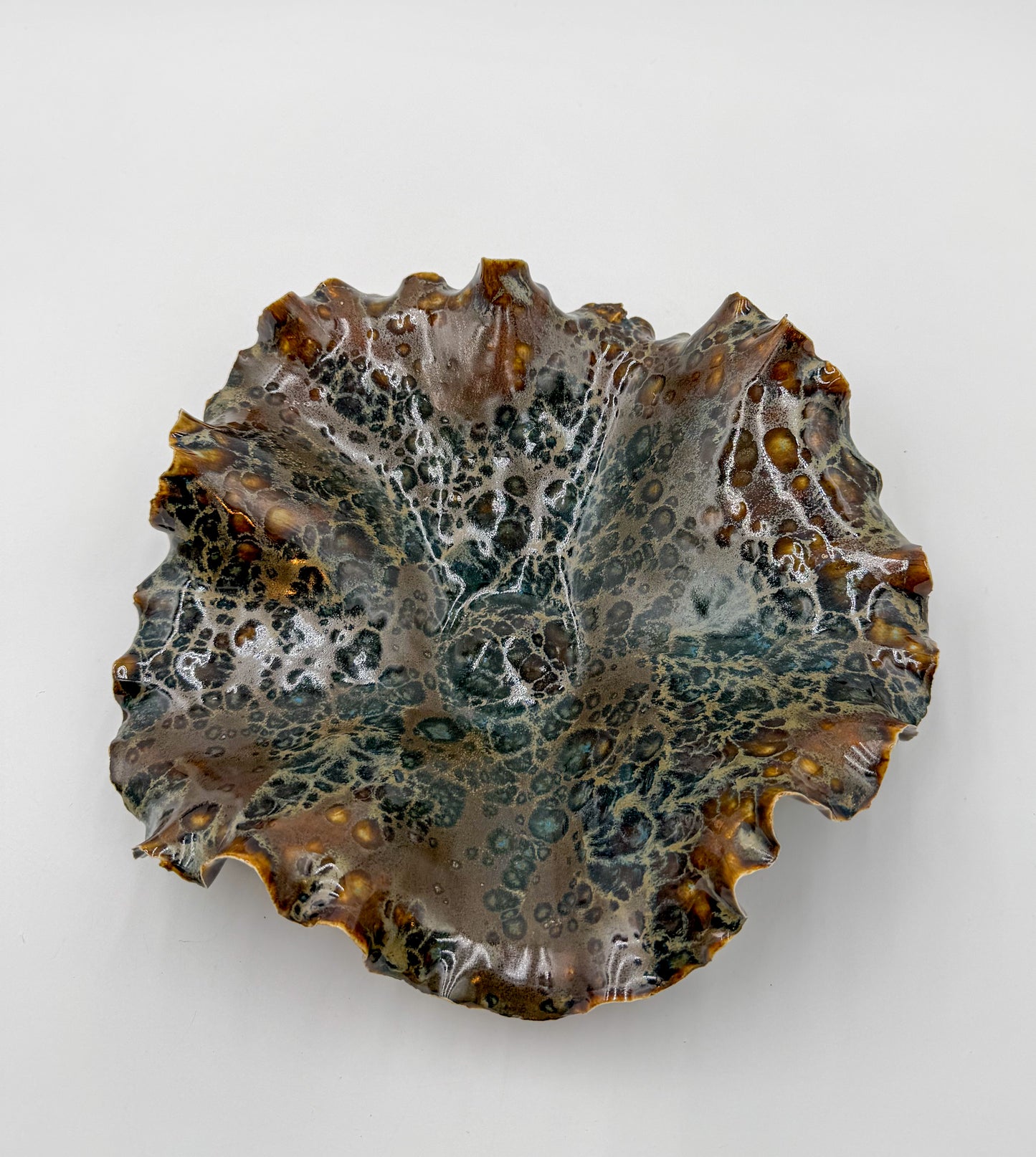 Fossil Tide | One-of-a-Kind Sculptural Porcelain Bowl