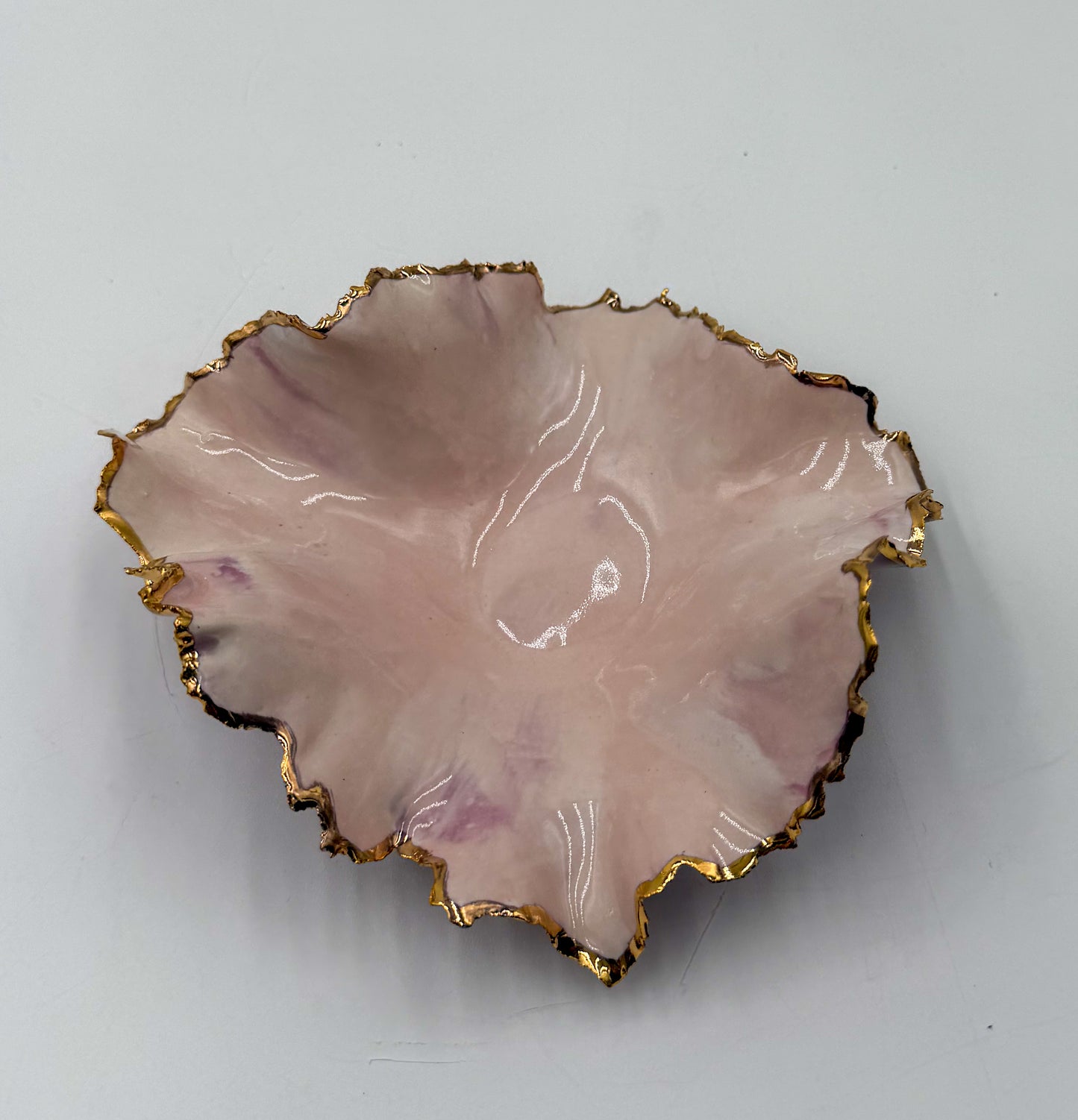 Gold Rim Mini Blossom Bowl